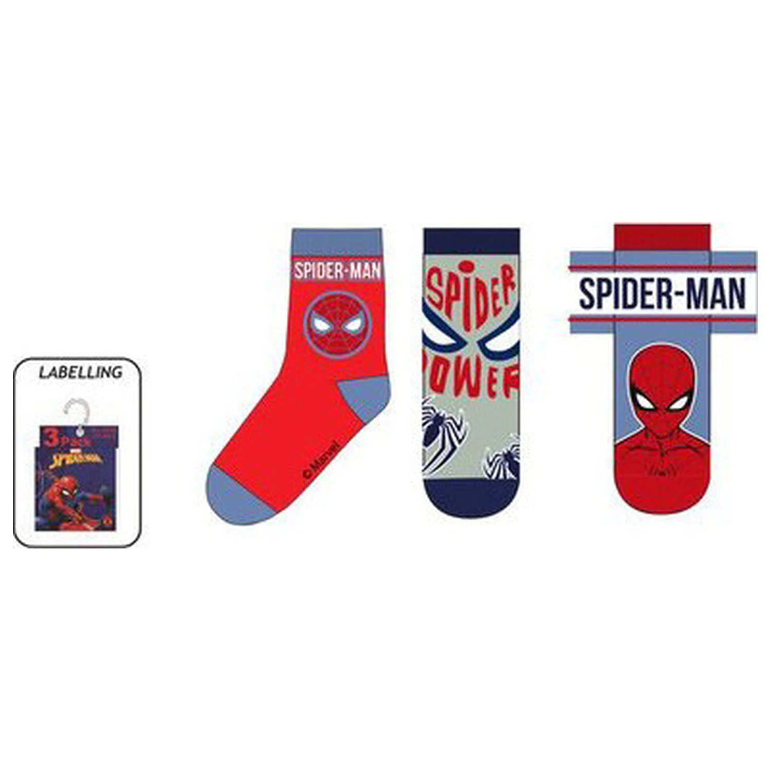 Spider-Man Power Kinder Socken 23/26 Produktfoto