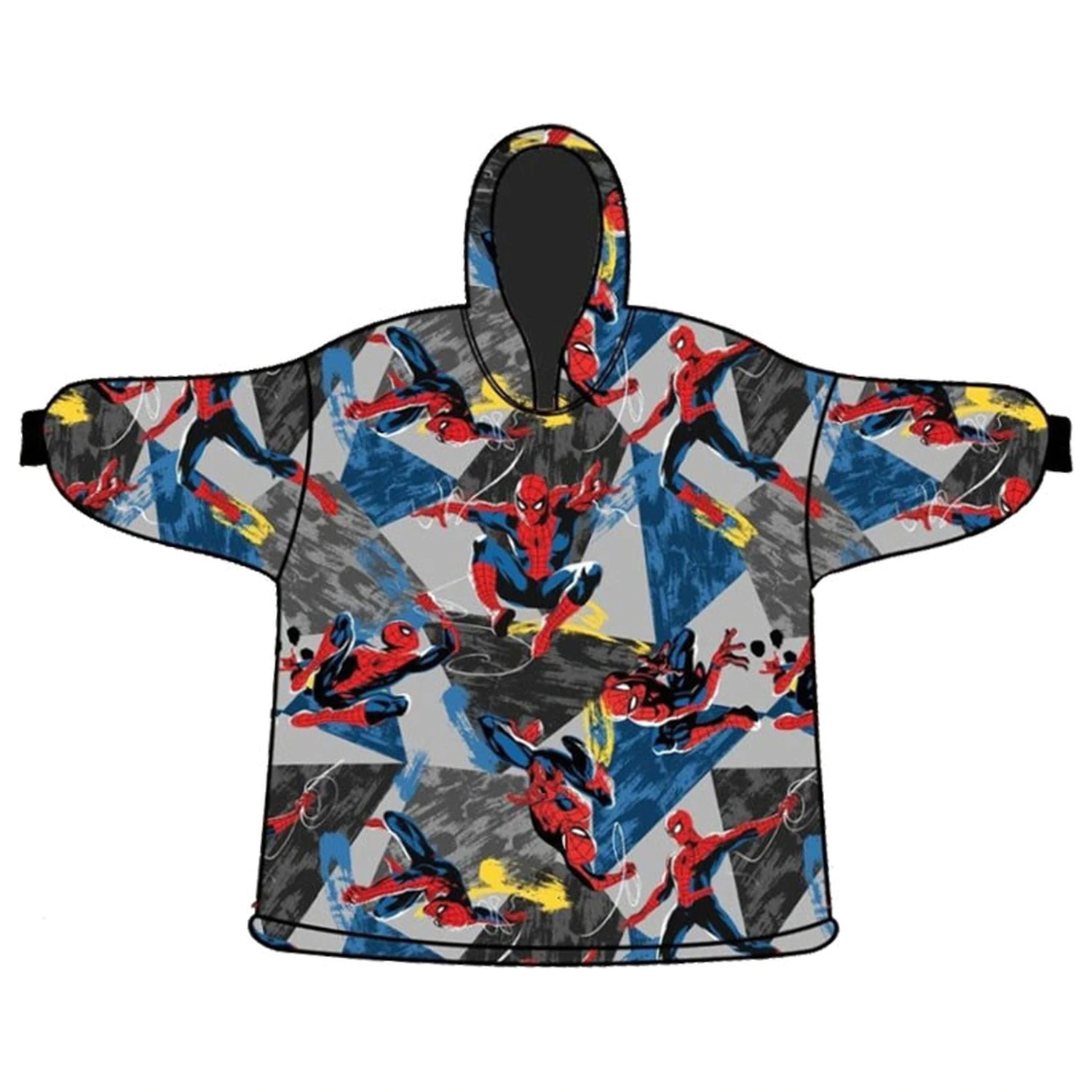 Spider-Man Spider-Verse Tragbare Plüsch Fleece Decke Poncho 7-14 Jahre Produktfoto