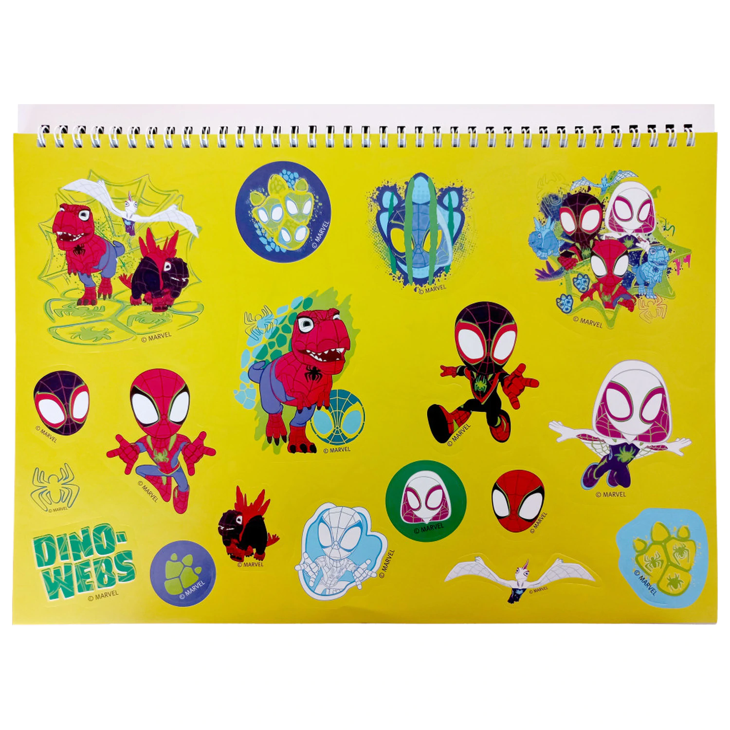 Spider-Man Spidey Dino-Webs A4 Spiral Skizzenbuch 40 Seiten mit Aufklebern Produktfoto