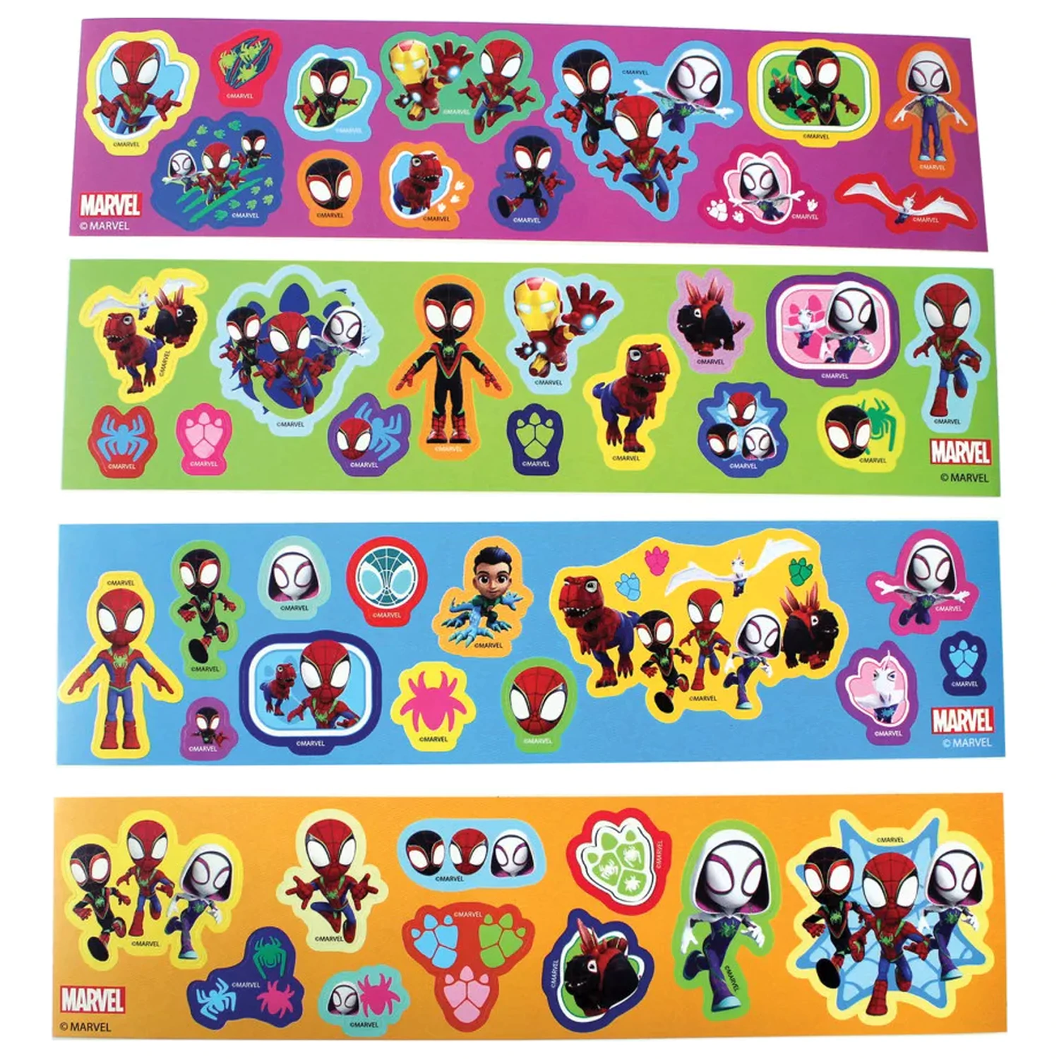 Spider-Man Spidey Dino-Webs Sticker Album mit 50 Aufklebern Produktfoto