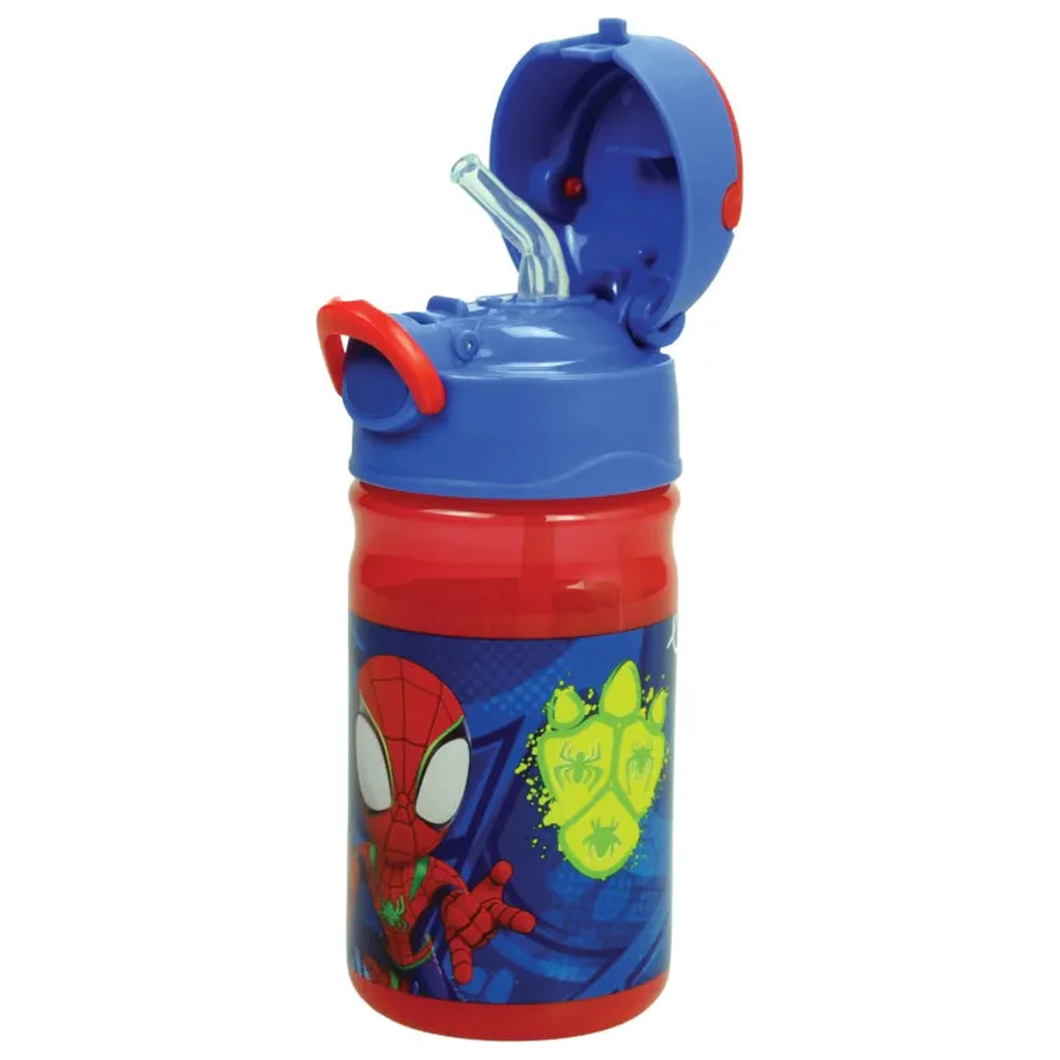 Spider-Man Spidey Dino Webs Plastik Trinkflasche mit Henkel 350 ml Produktfoto
