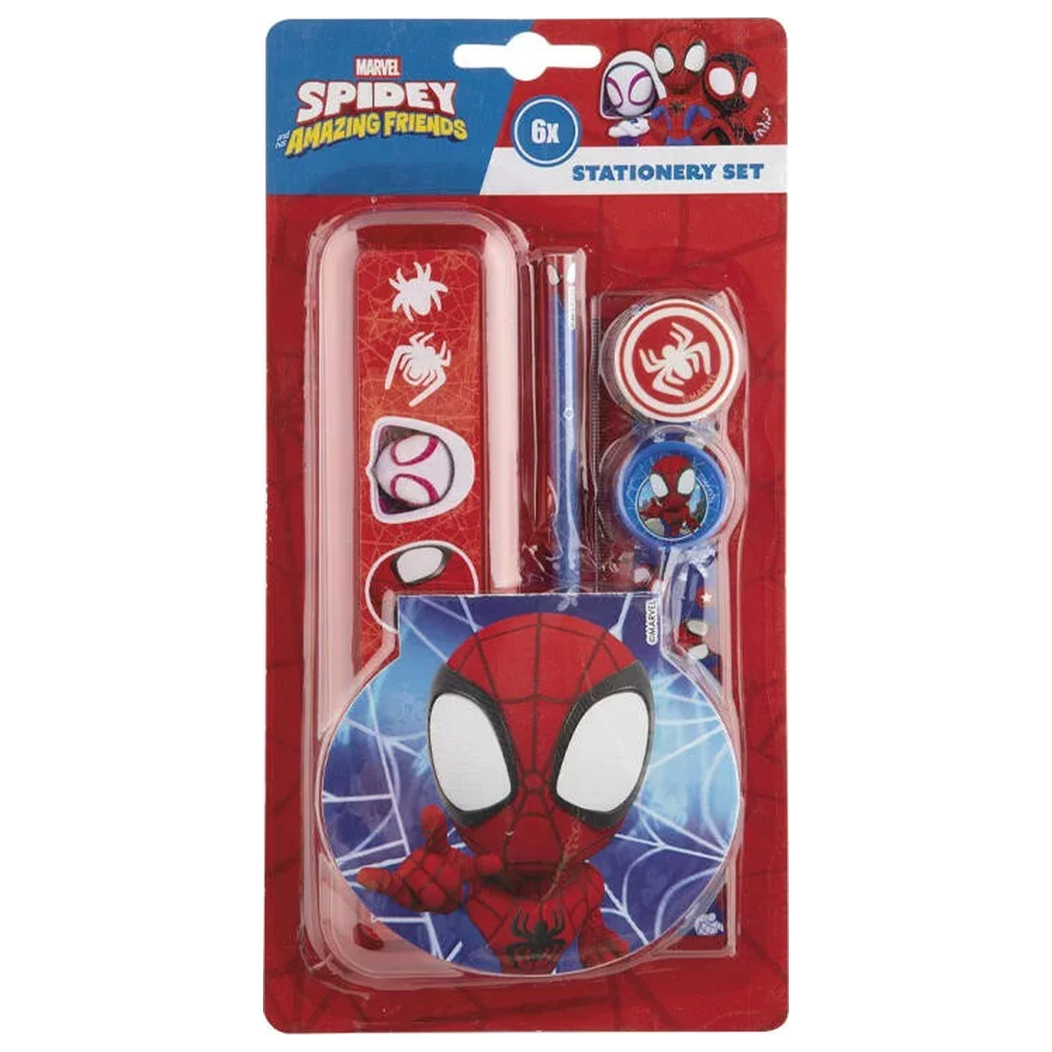 Spider-Man Spidey Friends Schreibwarenset 6-teilig Produktfoto