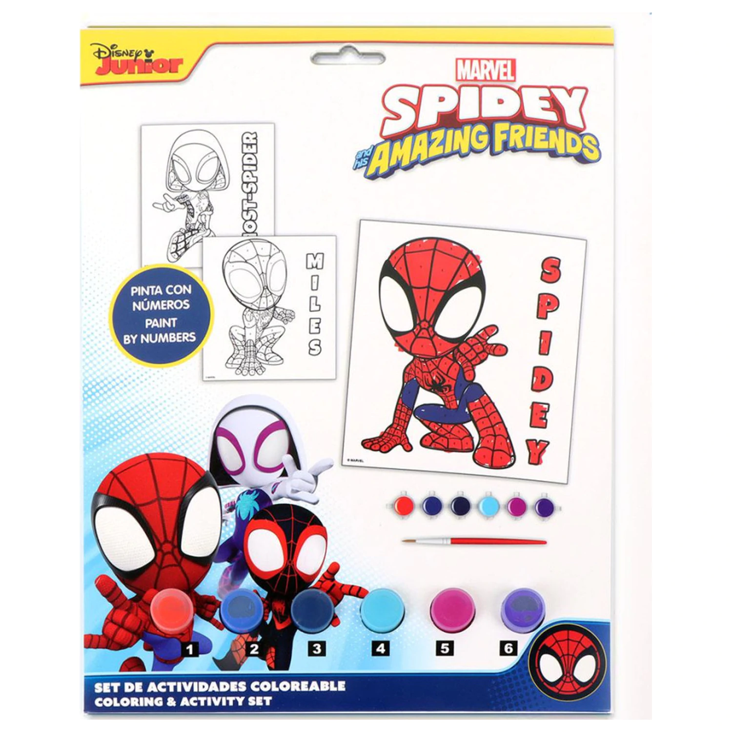 Spider-Man Spidey Friends Zahlreiches Malset Produktfoto