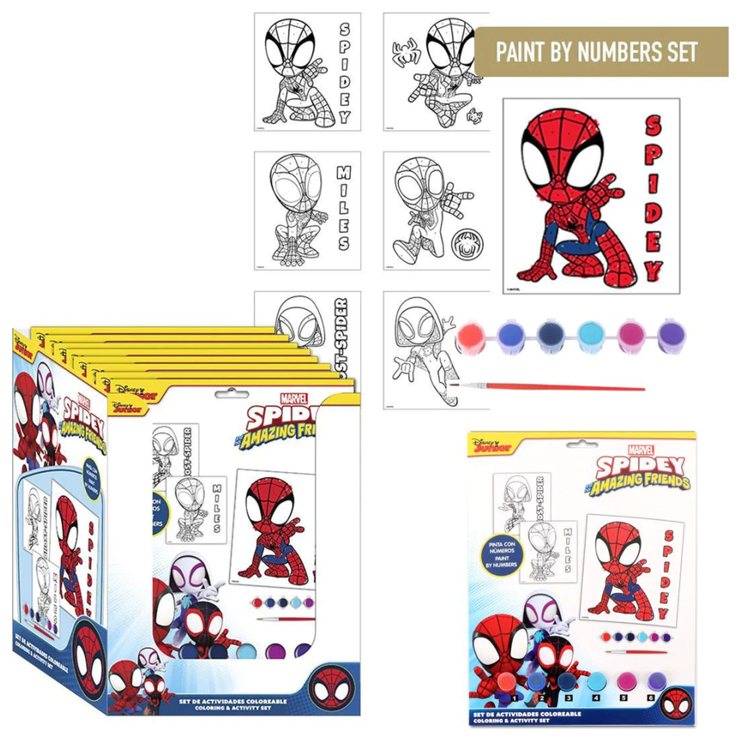 Spider-Man Spidey Friends Zahlreiches Malset Produktfoto