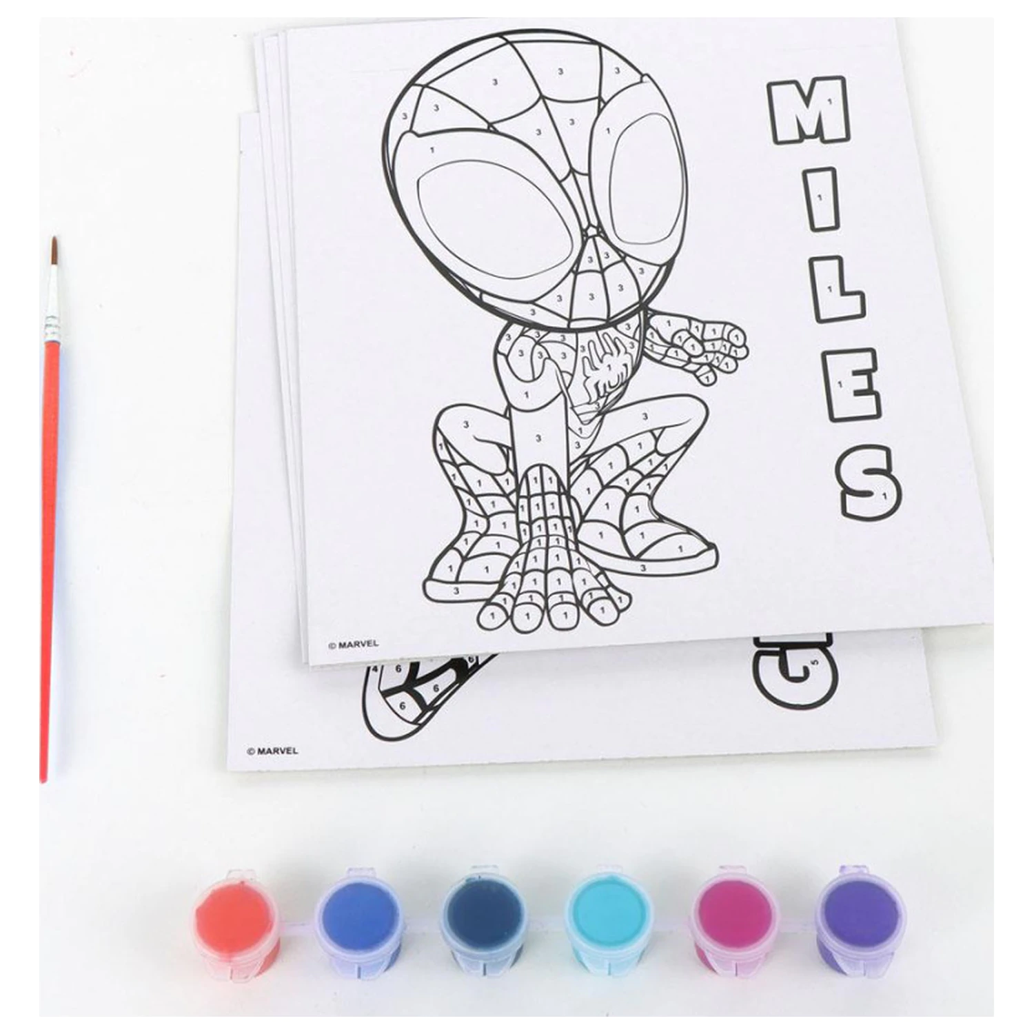 Spider-Man Spidey Friends Zahlreiches Malset Produktfoto