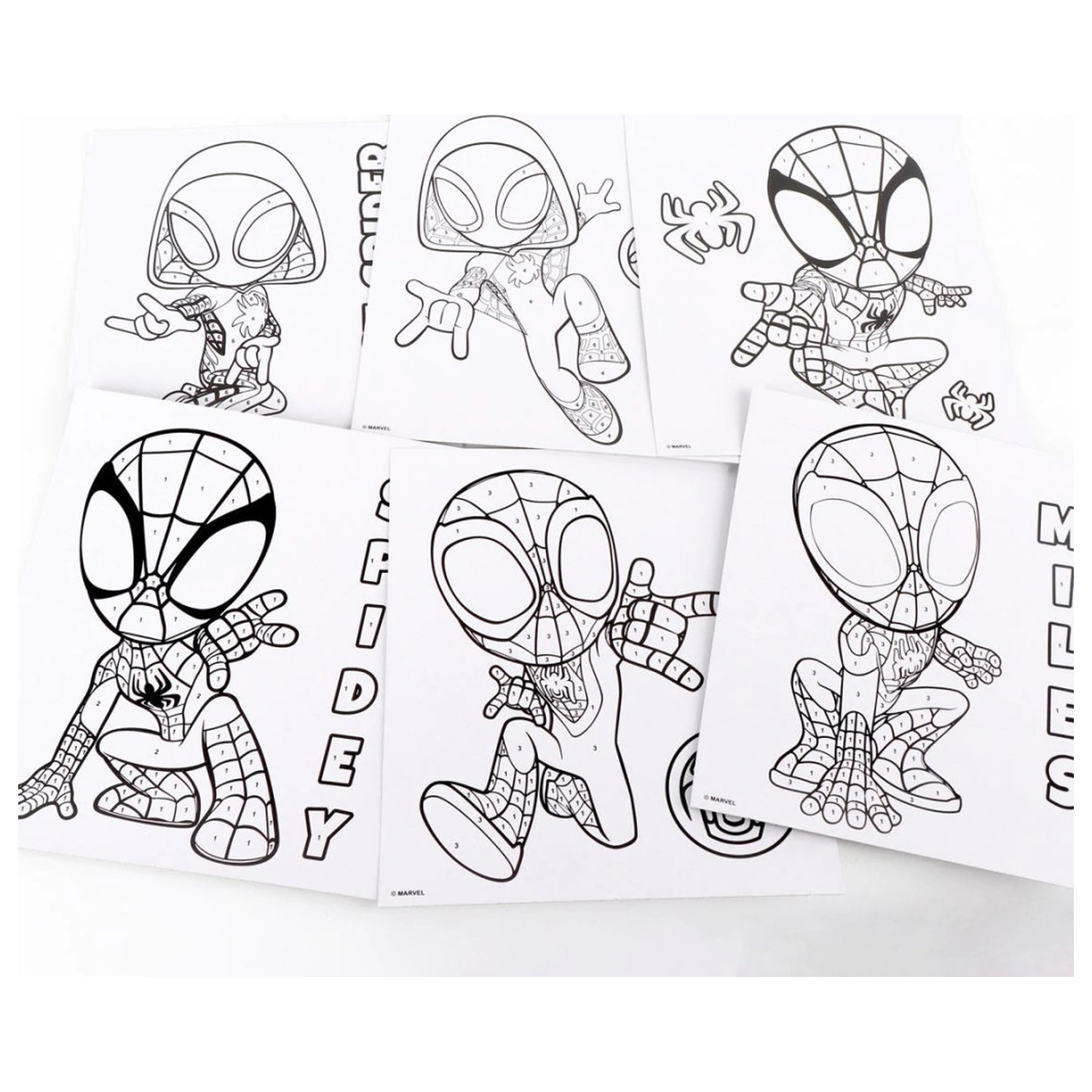 Spider-Man Spidey Friends Zahlreiches Malset Produktfoto