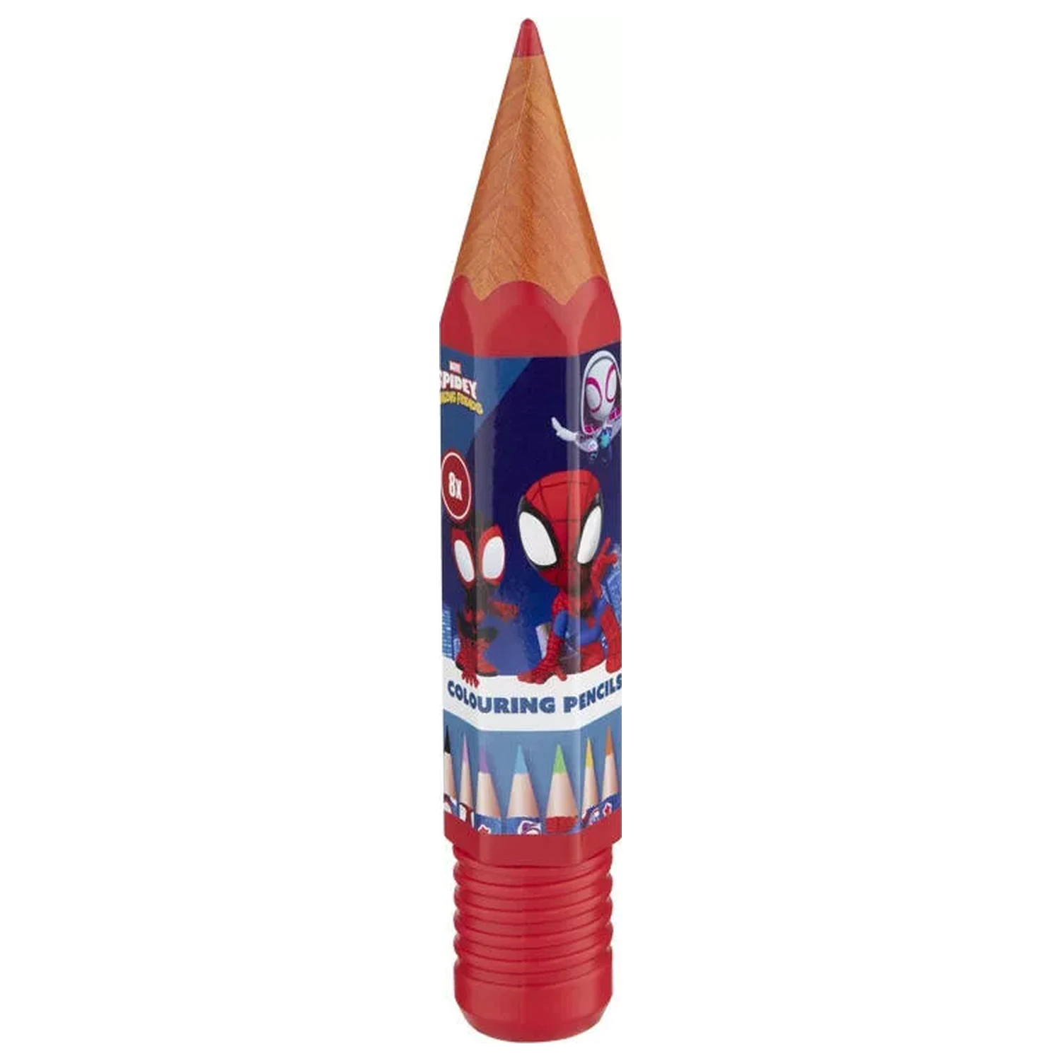 Spider-Man Spidey and His Amazing Friends Buntstift-Set 8 Stk. Produktfoto