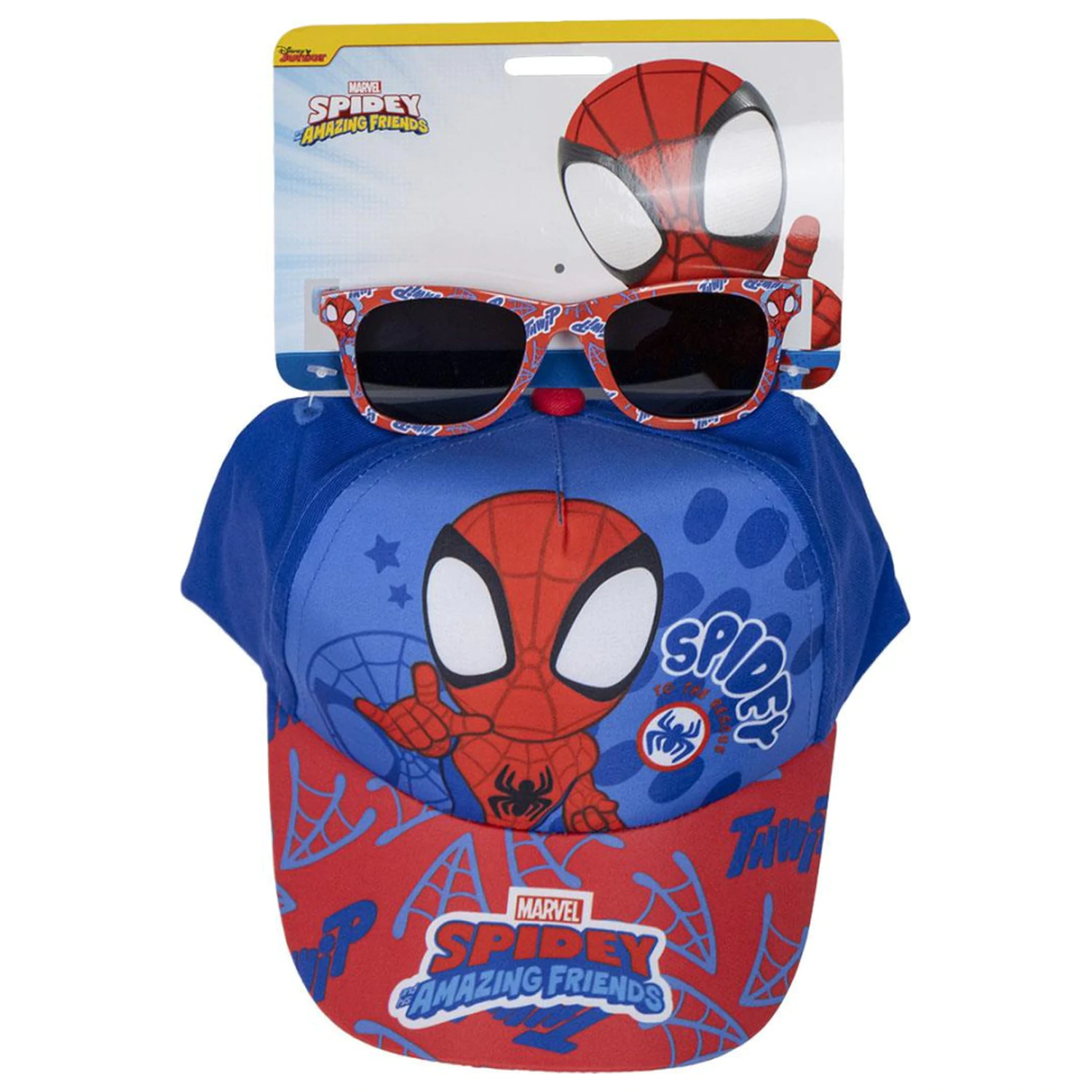 Spider-Man Spidey Sonnenbrille und Baseballmützen-Set Produktfoto