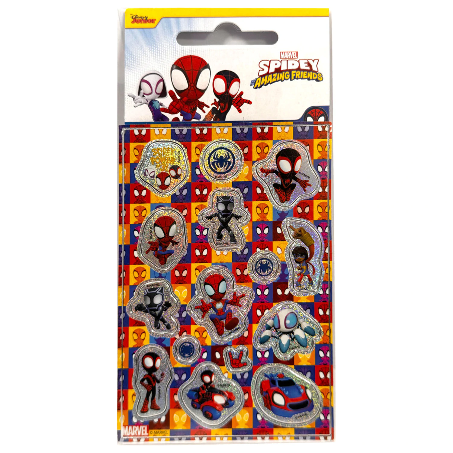 Spider-Man Spidey Power Holographisches Aufkleber-Set Produktfoto