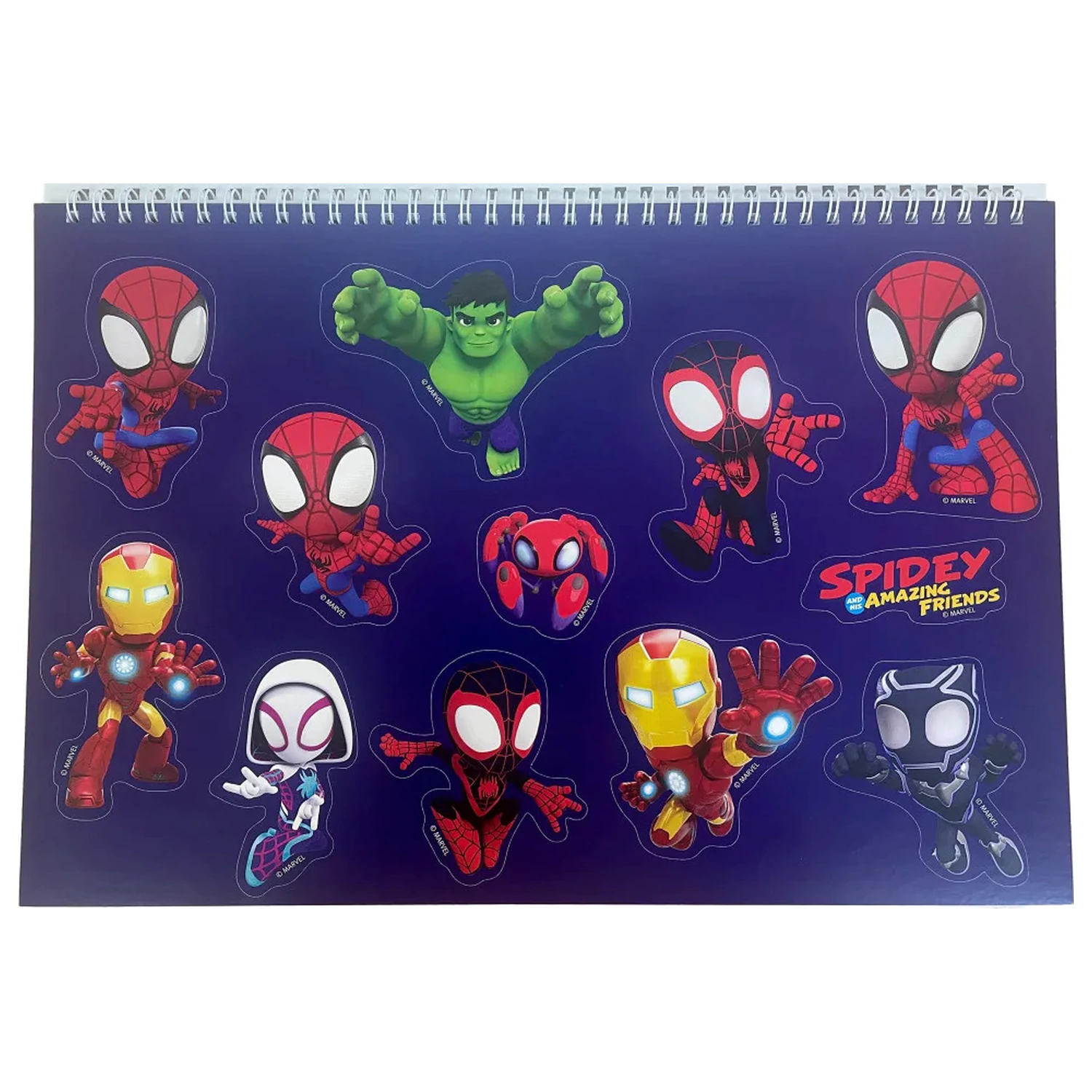 Spider-Man Spidey Web A/4 Spiral Skizzenbuch 40 Blätter mit Stickern Produktfoto