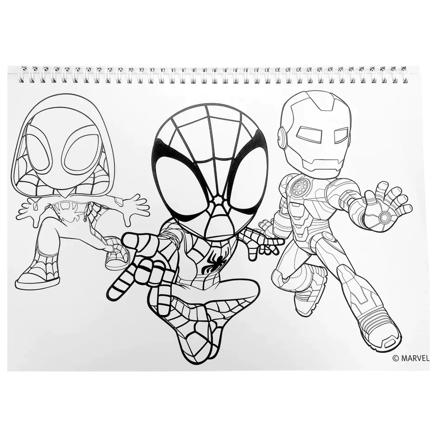 Spider-Man Spidey Web A/4 Spiral Skizzenbuch 40 Blätter mit Stickern Produktfoto