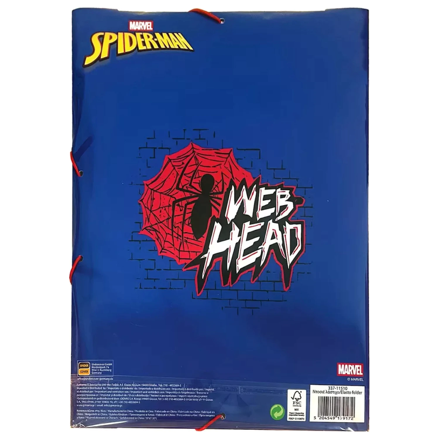 Spider-Man Web Head A/4 elastische Mappe Produktfoto