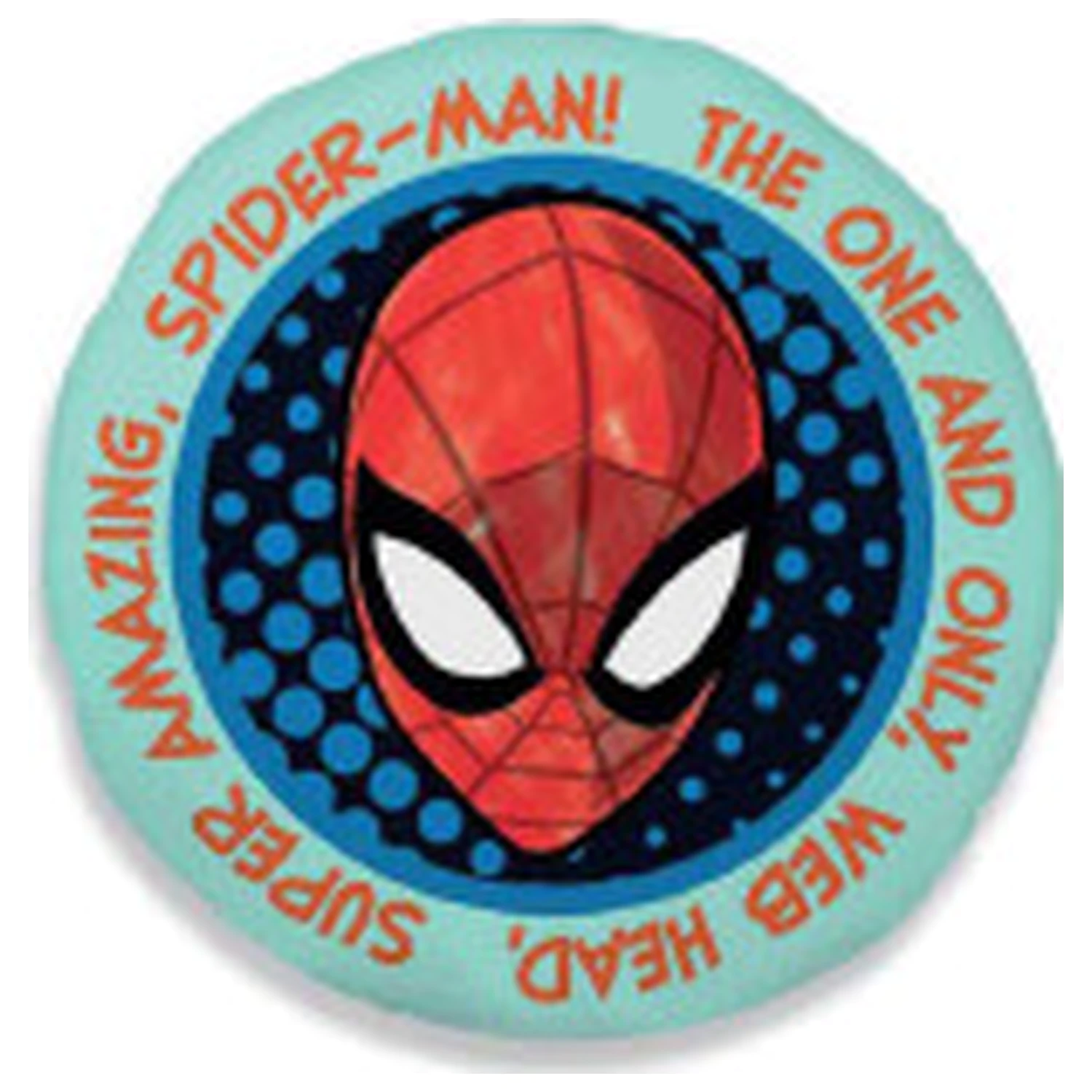 Spider-Man Netz Kopf geformtes Kissen Produktfoto