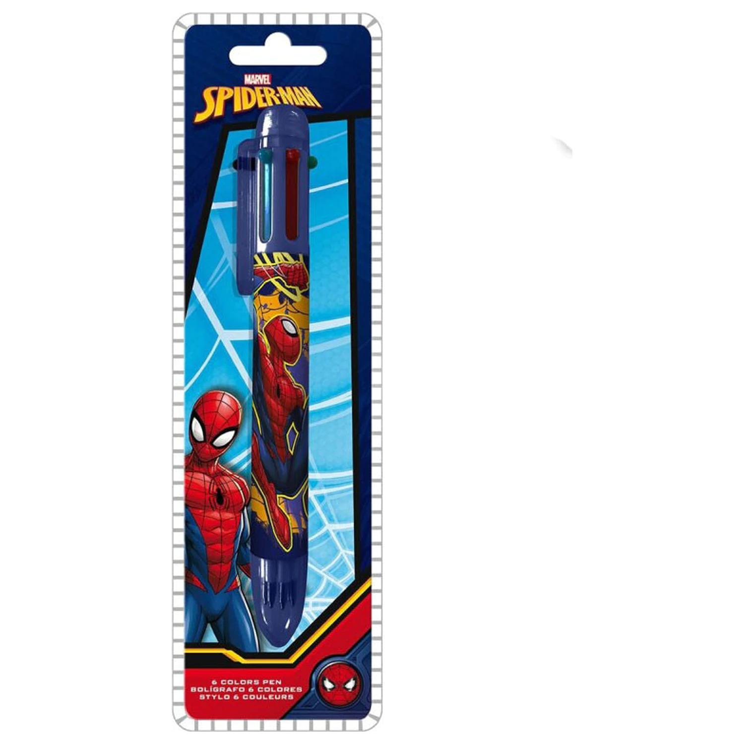 Spider-Man Web-Slinger 6 Farben Stift Produktfoto