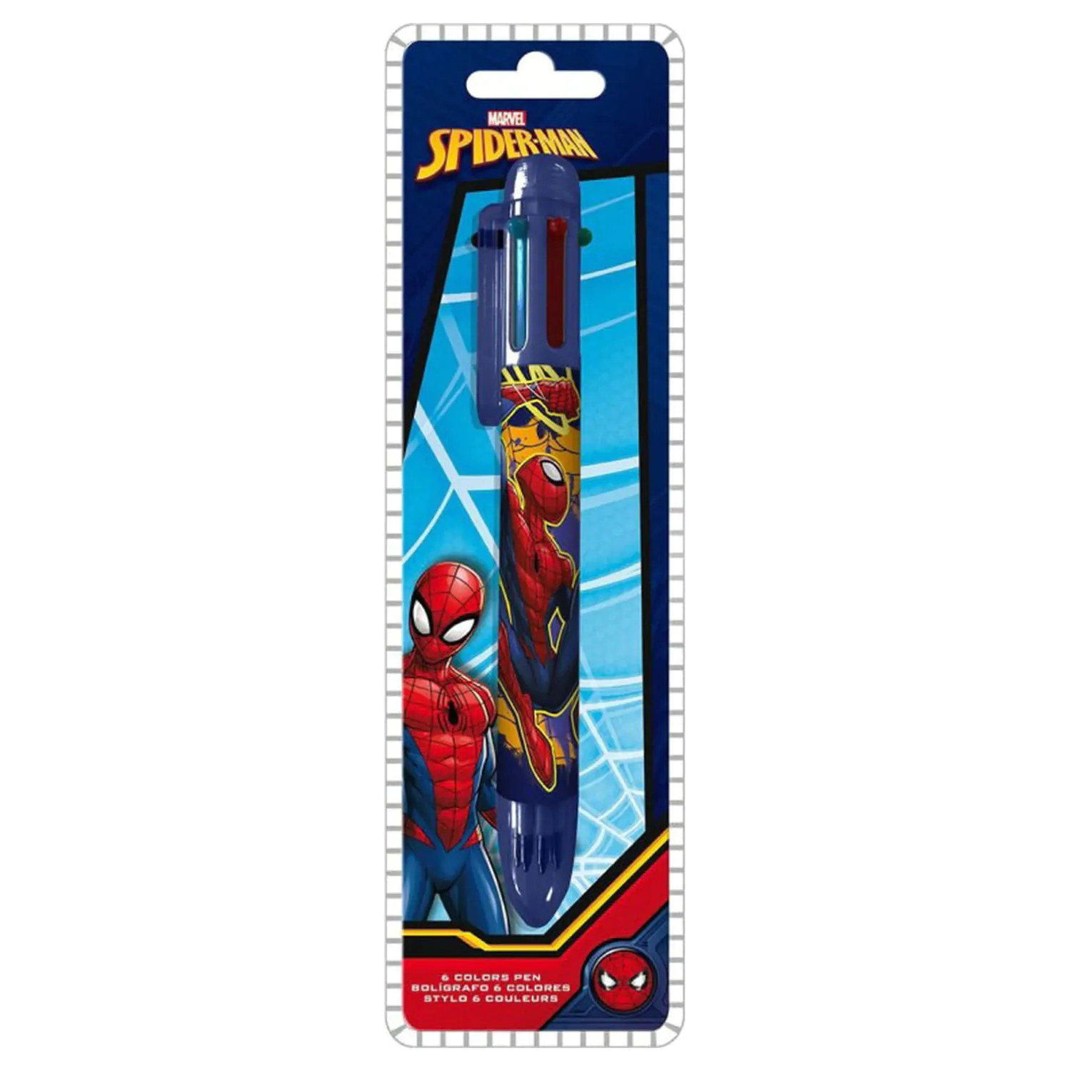 Spider-Man Web-Slinger 6 Farben Stift Produktfoto