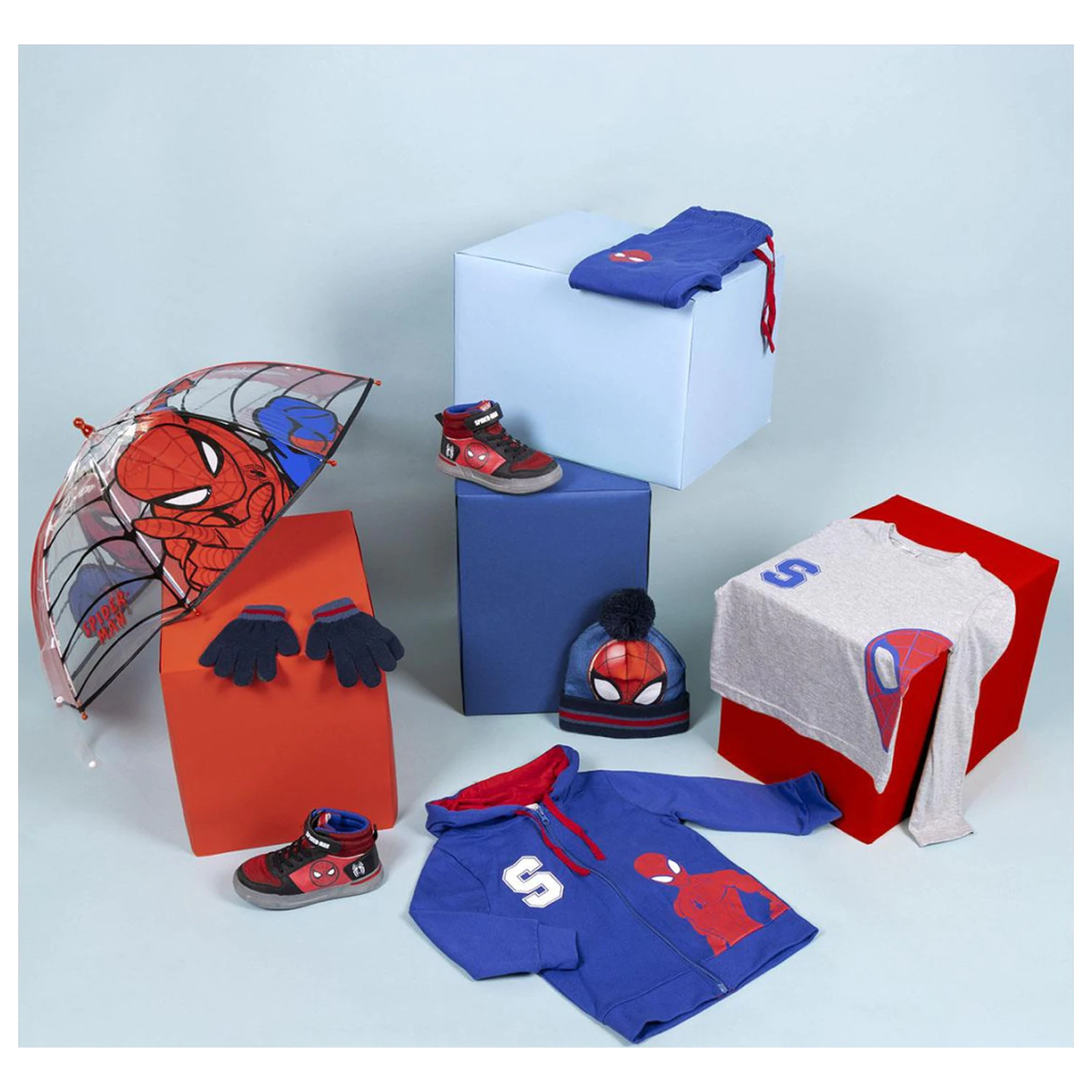 Spider-Man Web-Slinger Kinder transparenter Regenschirm Ø71 cm Produktfoto