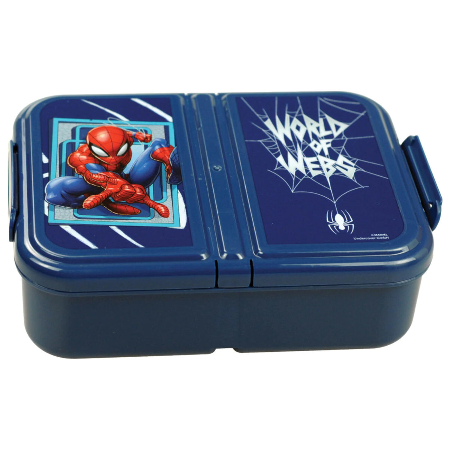 Spider-Man World of Web Brotdose + Aluminium Wasserflaschen Set Produktfoto