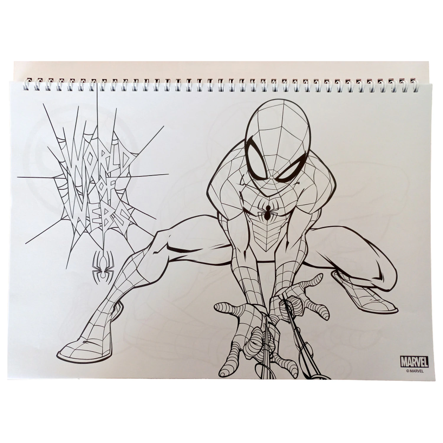 Spider-Man World of Webs A/4 Spiral Skizzenbuch 40 Seiten mit Stickern Produktfoto