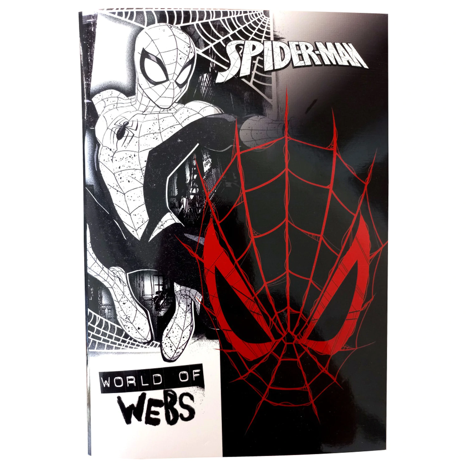 Spider-Man World of Webs B5 liniertes Notizbuch 40 Seiten Produktfoto