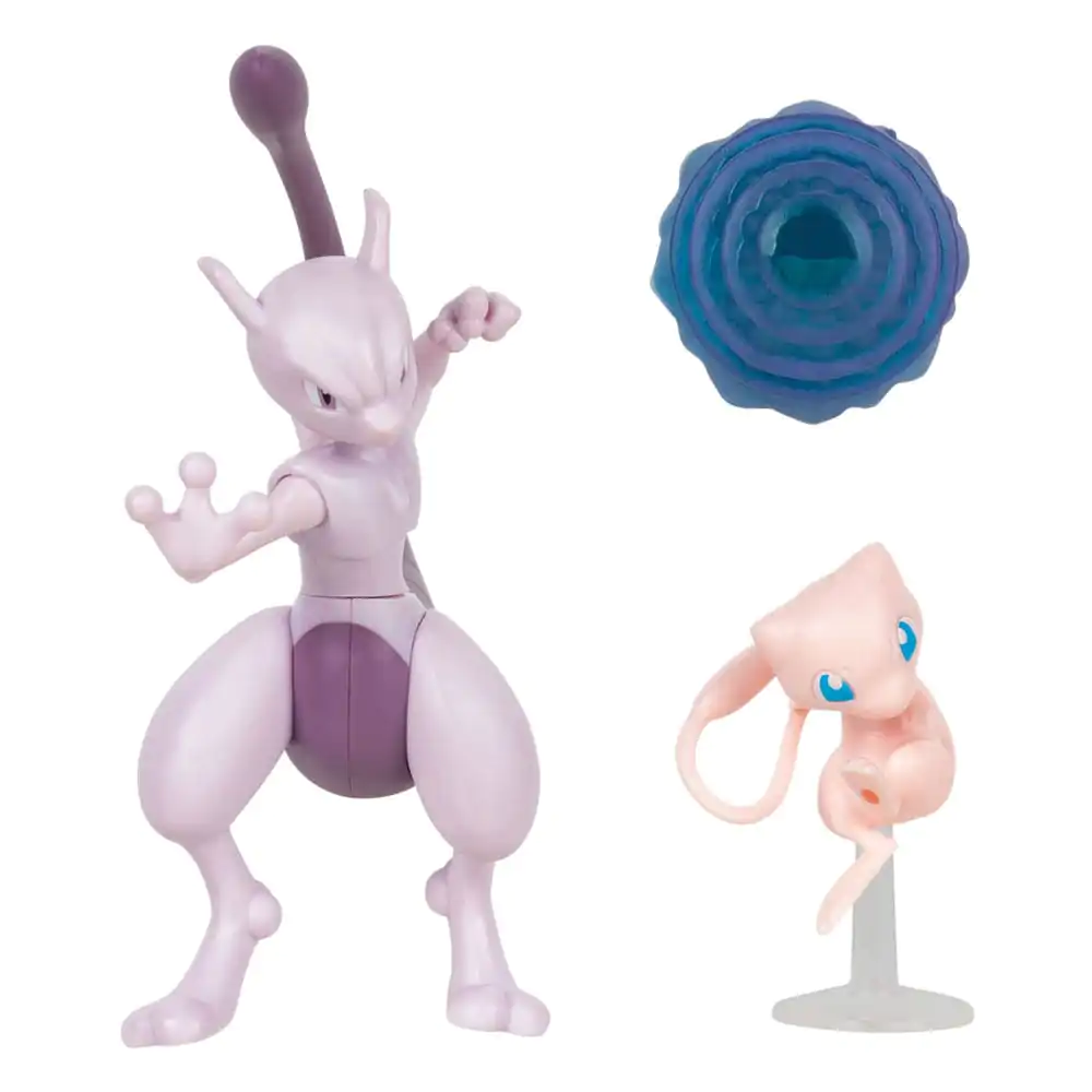 Pokémon Figur 2er-Pack Mewtwo 10 cm & Mew 5 cm Produktfoto