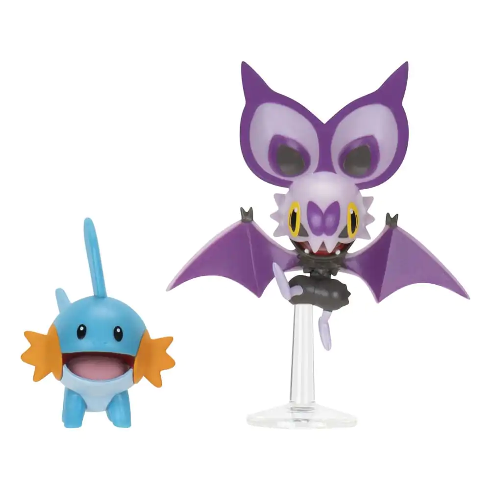 Pokémon Figur 2er-Pack Mudkip & Noibat mit Ständer 8 cm Produktfoto