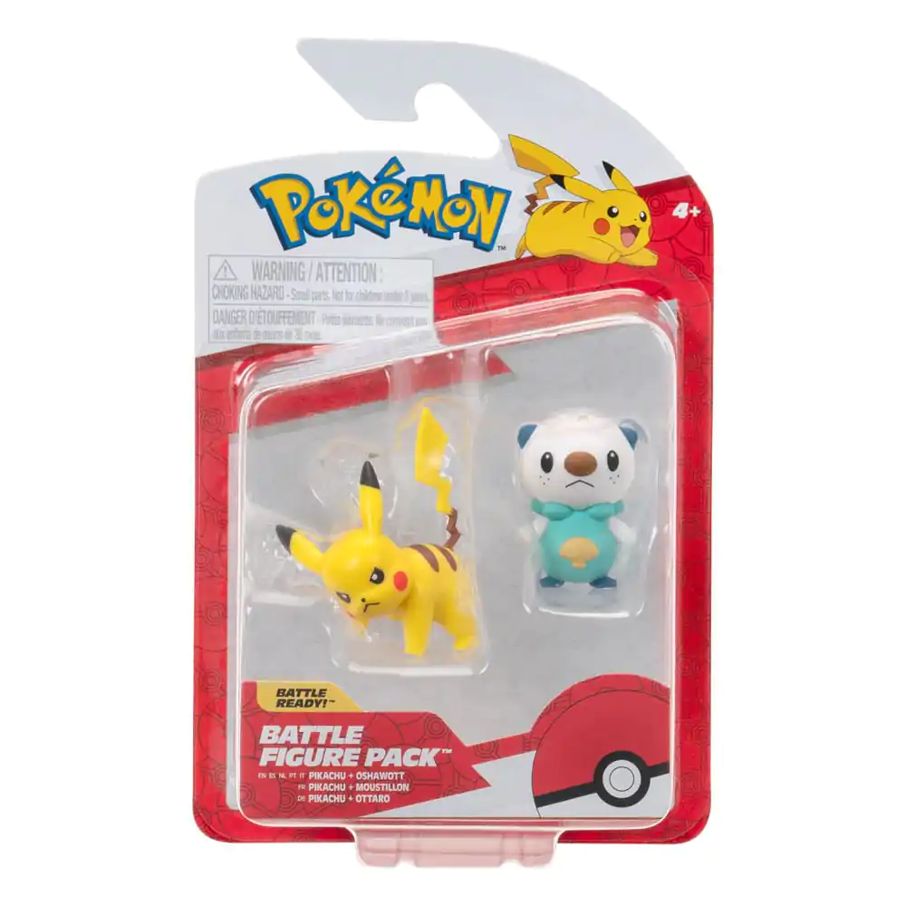 Pokémon Figur 2er-Pack Oshawott & Pikachu 8 cm Produktfoto