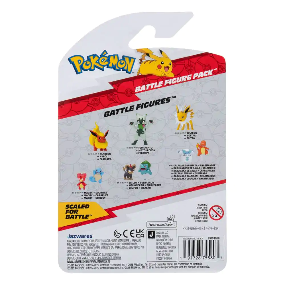Pokémon Figure 2er-Pack Snivy & Pikachu 8 cm Produktfoto
