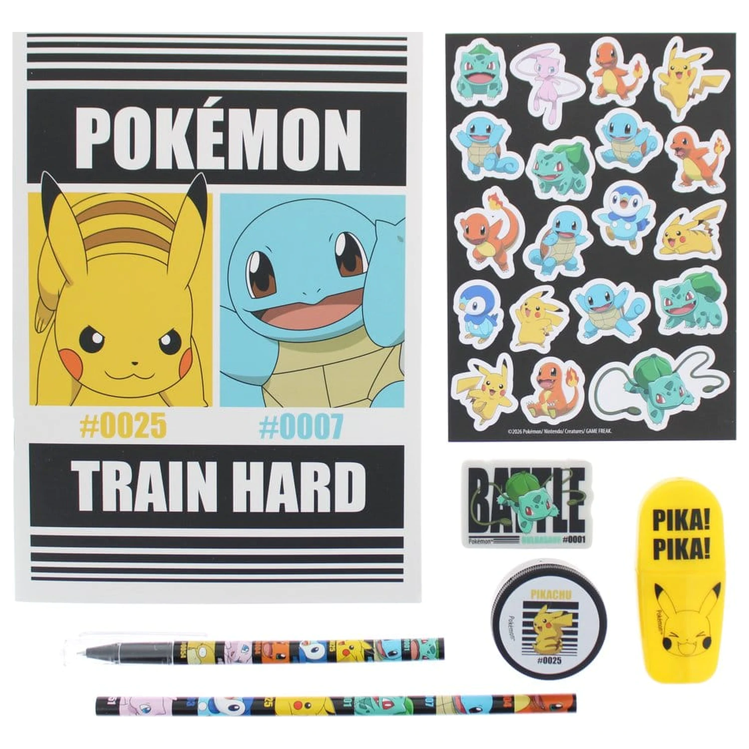 Pokémon Schreibwaren-Set 7-teilig Produktfoto