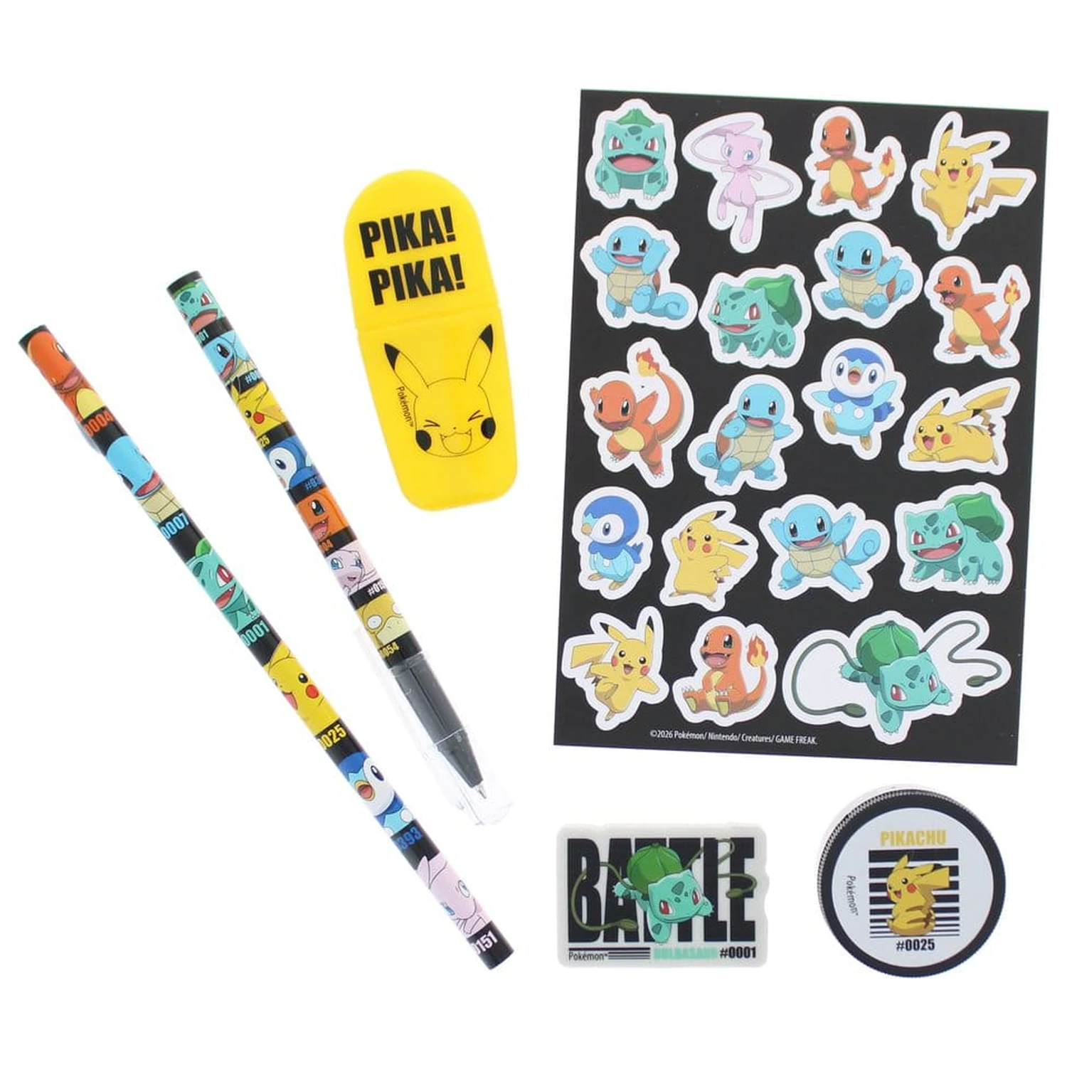 Pokémon Schreibwaren-Set 7-teilig Produktfoto