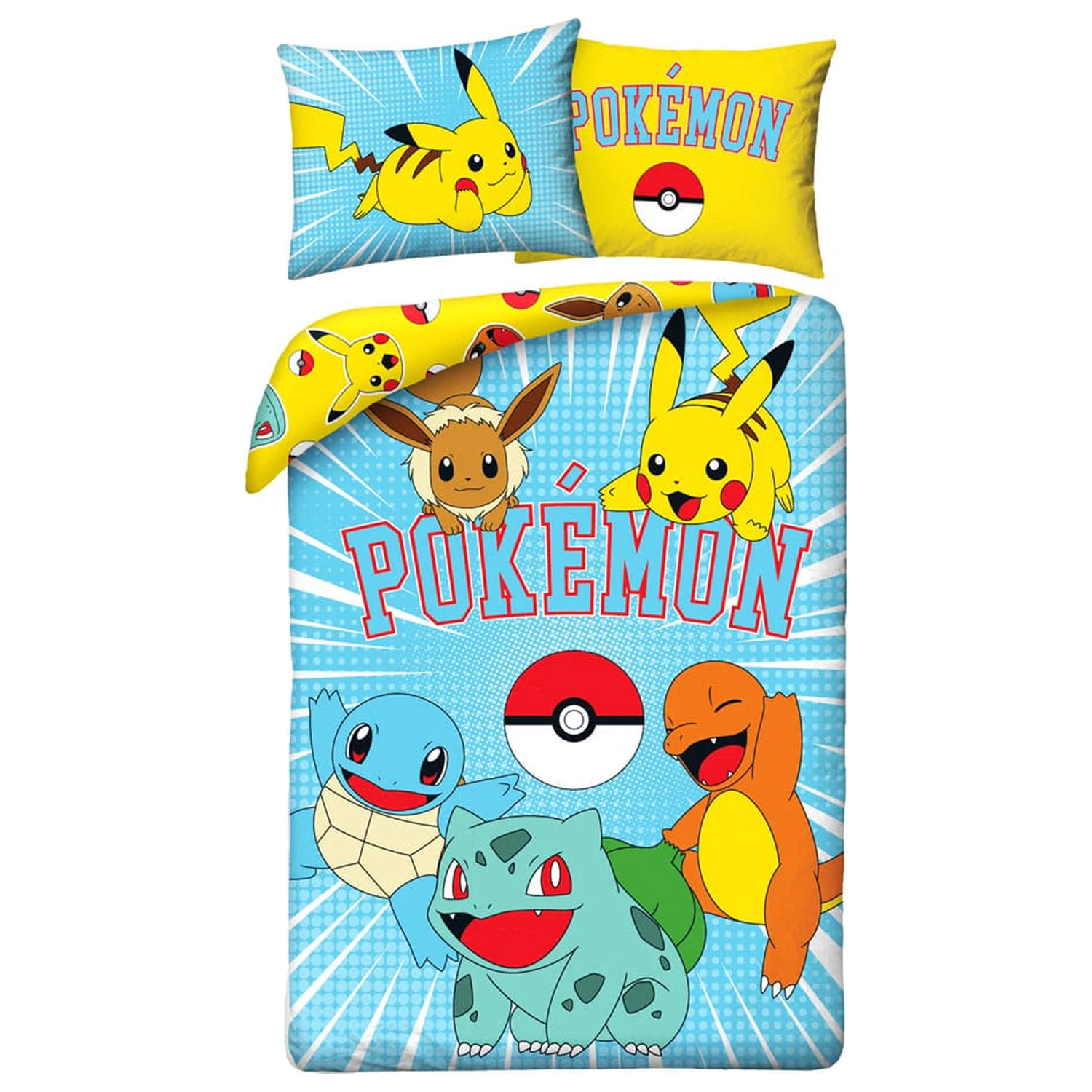 Pokémon Bettdecken-Set Version 14 140 x 200 cm / 70 x 90 cm Produktfoto
