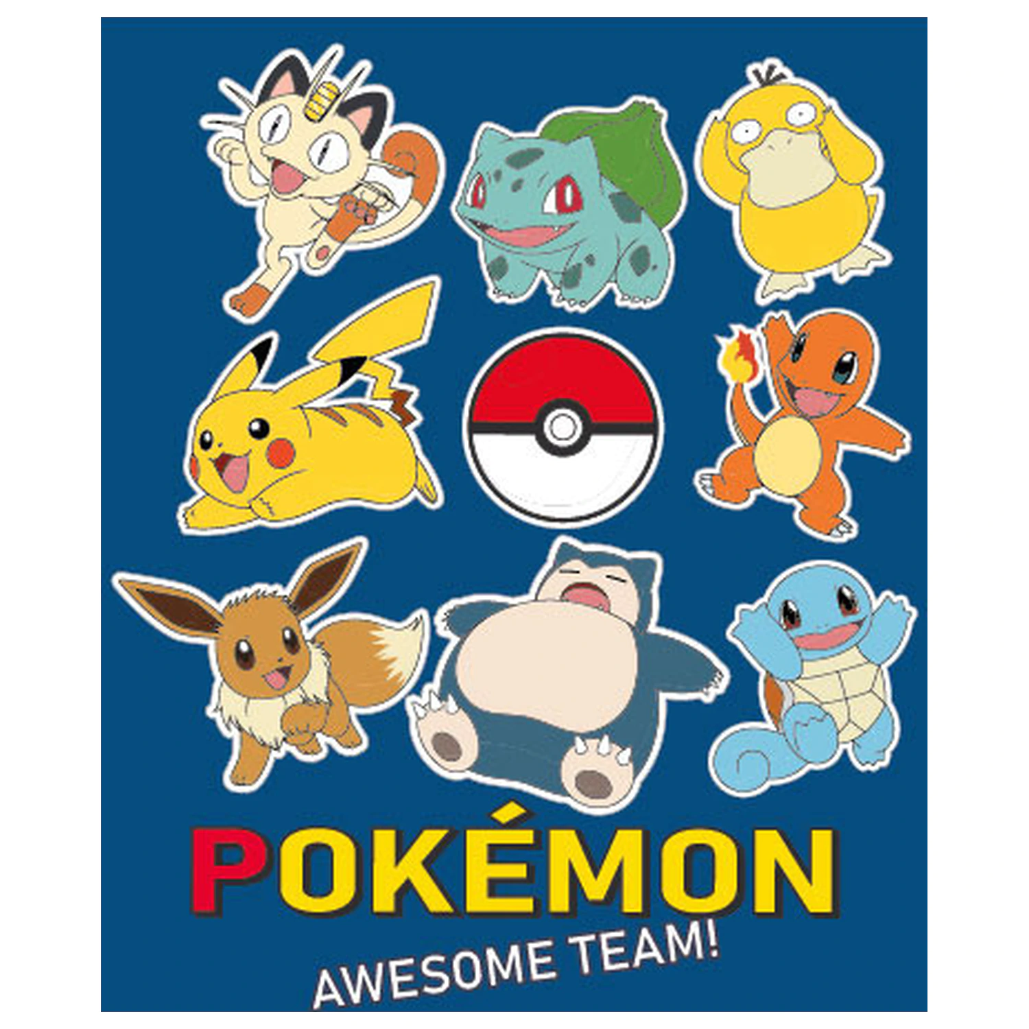 Pokémon Awesome Team Fleecedecke Produktfoto