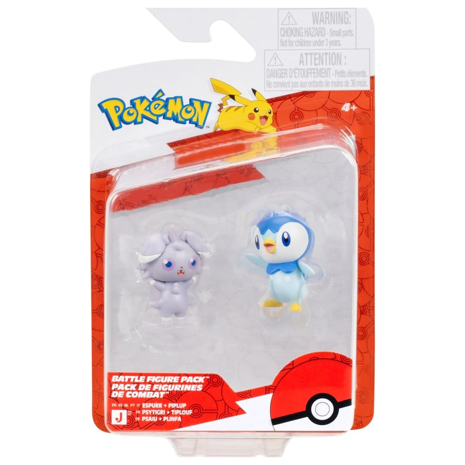 Pokémon Battle Figur 2er-Pack Espurr & Piplup Produktfoto