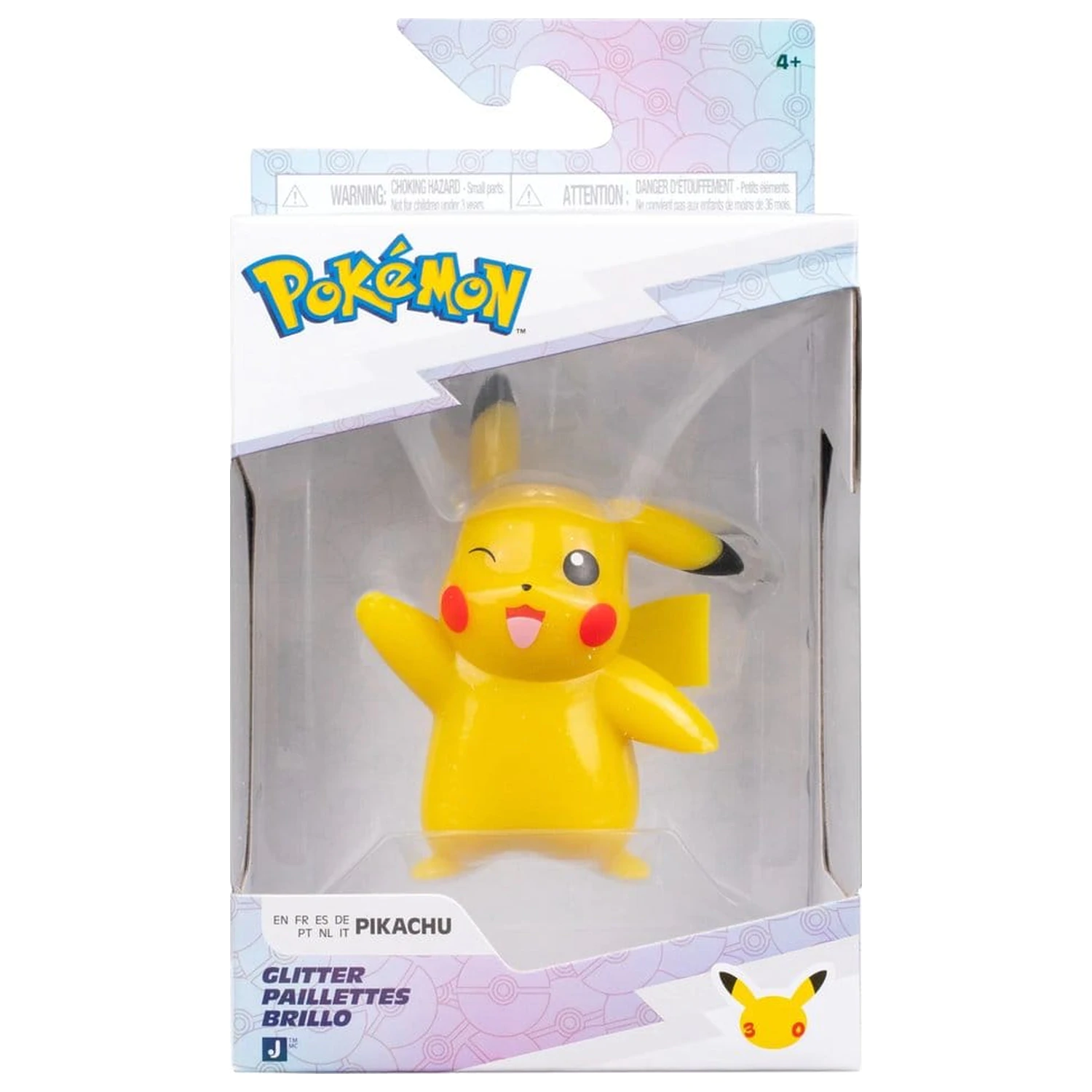 Pokémon Battle Figur Actionfigur Pikachu (30th Anniversary Glitter) 8 cm Produktfoto