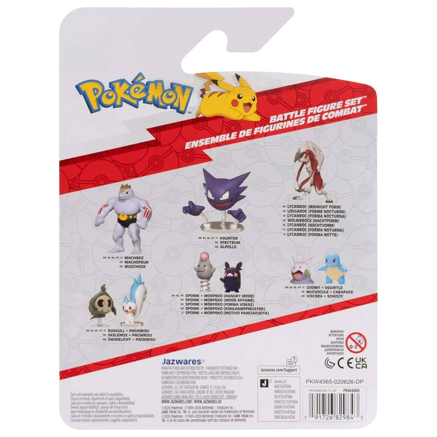 Pokémon Battle Figur Set Action-Figuren Chimchar, Ralts & Porygon (3er-Pack) Produktfoto