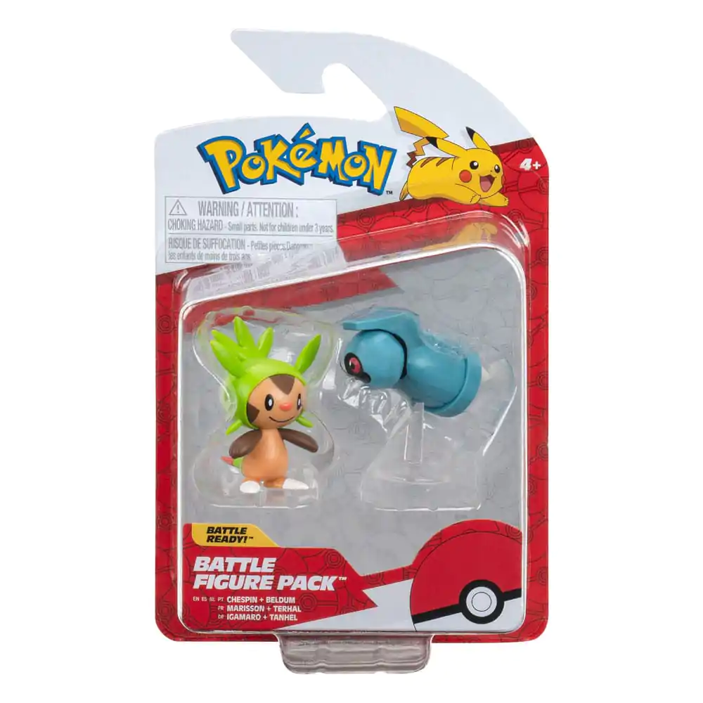 Pokémon Battle Figure First Partner Set Figuren 2er-Pack Igamaro, Tanhel 5 cm termékfotó