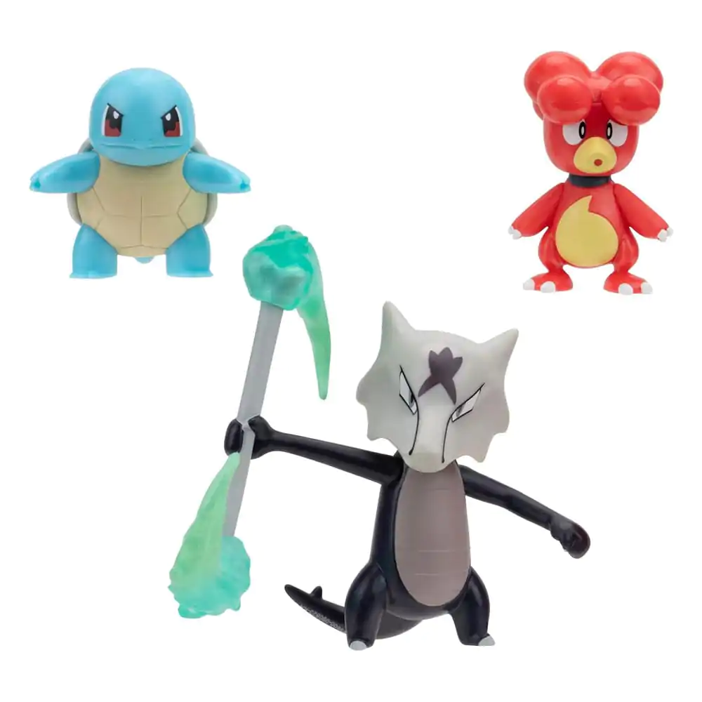 Pokémon Battle Figure Set Figuren 3er-Pack Magby, Shiggy #4, Alolan Knogga 5 cm Produktfoto