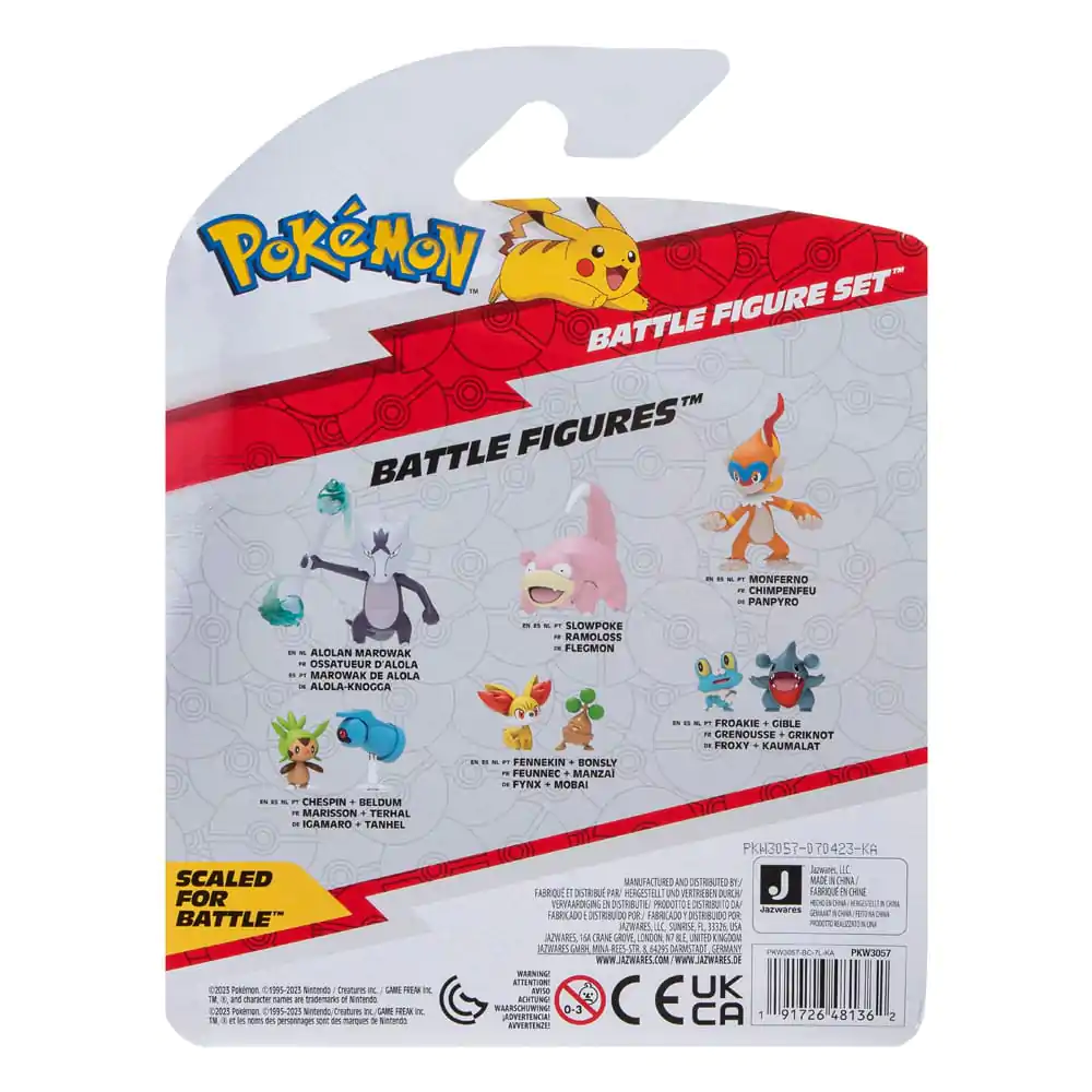 Pokémon Battle Figure Set Figuren 3er-Pack Piepi, Tanhel, Lauchzelot 5 cm termékfotó