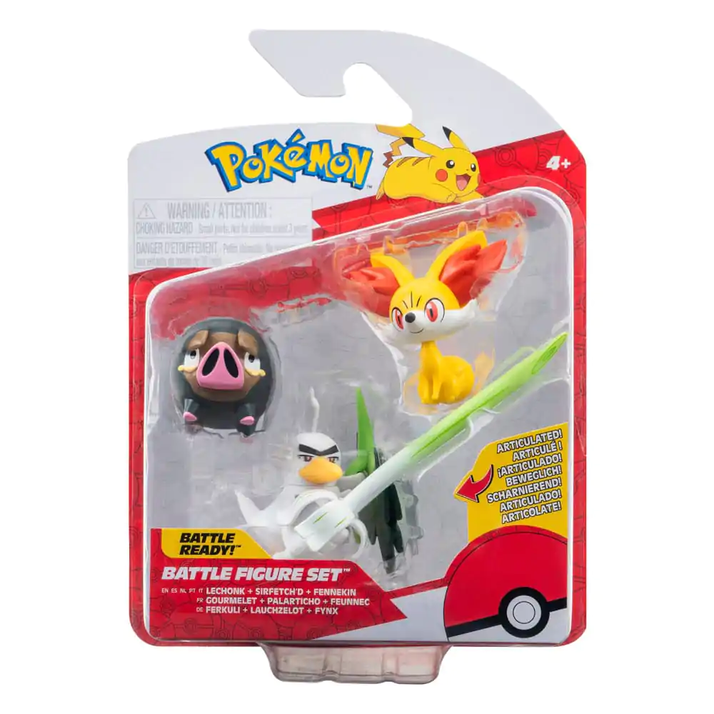 Pokémon Battle Figure Set Figuren 3er-Pack Fynx, Ferkuli, Lauchzelot 5 cm Produktfoto