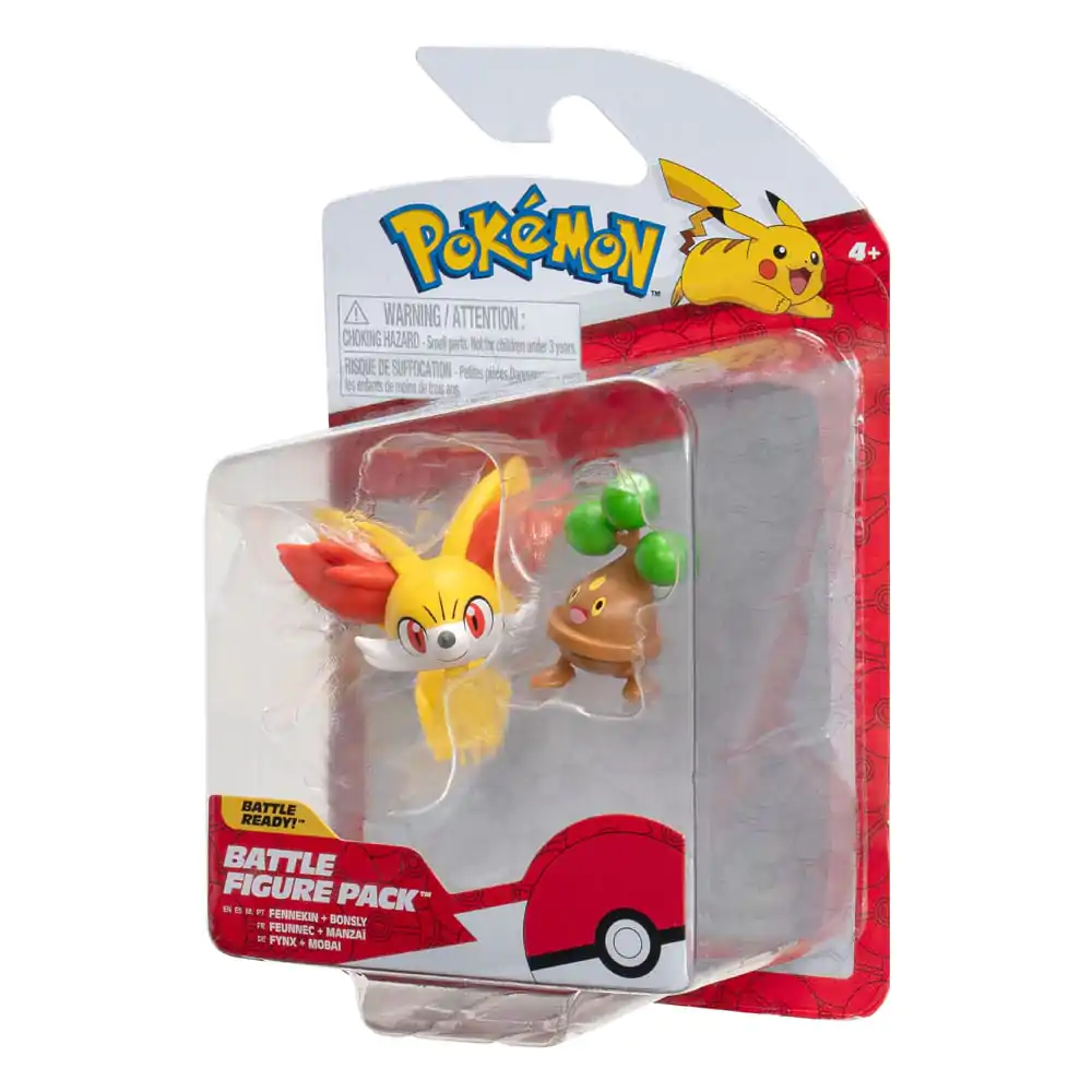 Pokémon Battle Figure First Partner Set Figuren 2er-Pack Fynx, Mobai 5 cm Produktfoto