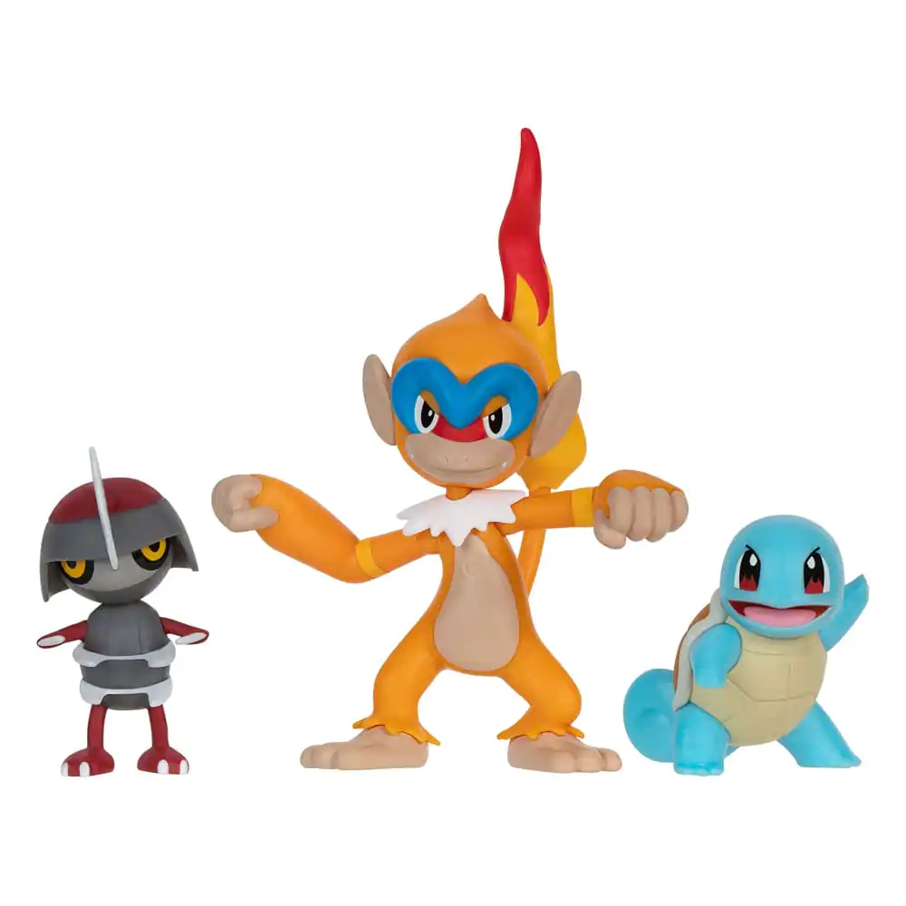 Pokémon Battle Figure Set Figuren 3er-Pack Gladiantri, Schiggy #1, Panpyro 5 cm termékfotó