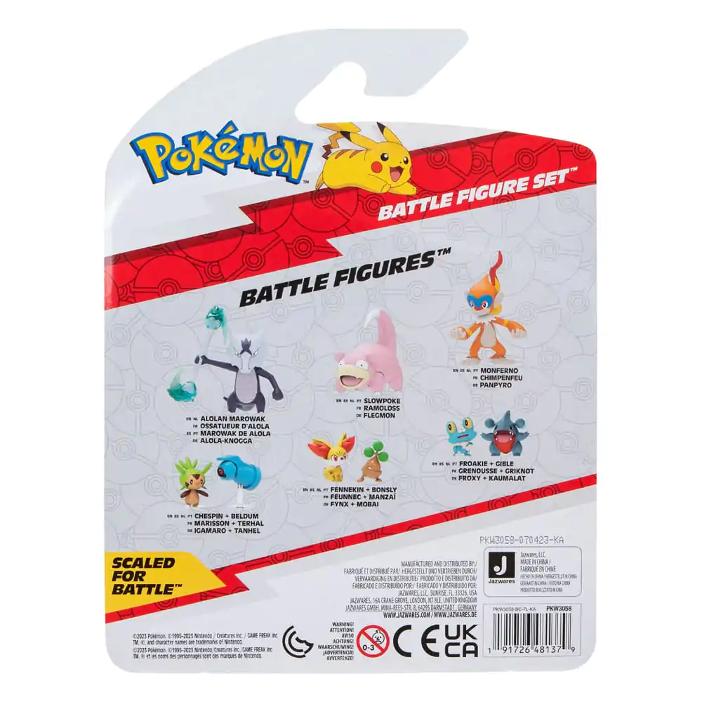 Pokémon Battle Figure Set Figuren 3er-Pack Gladiantri, Schiggy #1, Panpyro 5 cm termékfotó