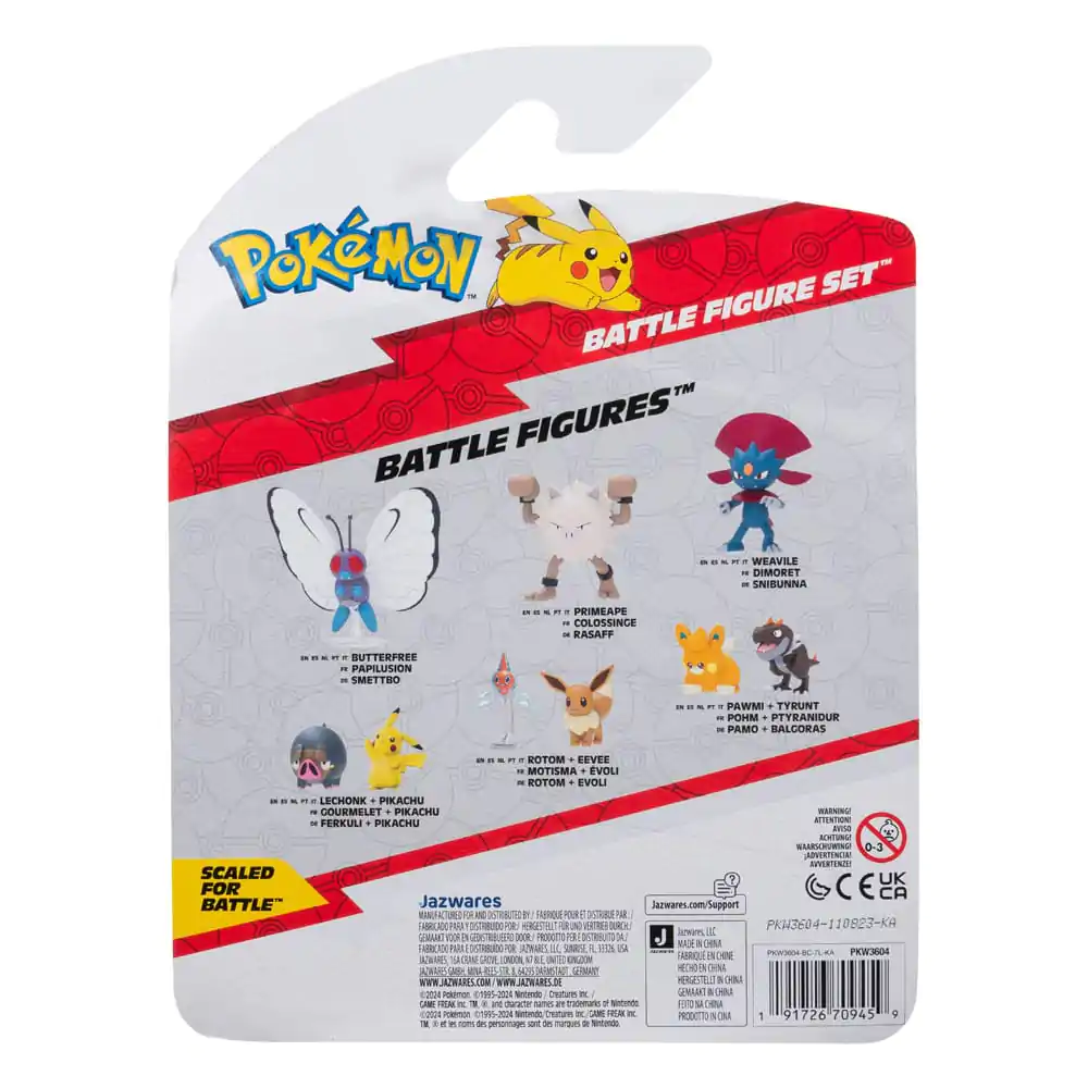 Pokémon Battle Figure Set Figuren 3er-Pack Plinfa, Traunfugil, Magmar 5 cm Produktfoto