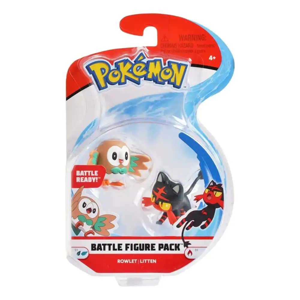 Pokémon Battle Figure Set Figuren 2er-Pack Bauz, Flamiau Produktfoto