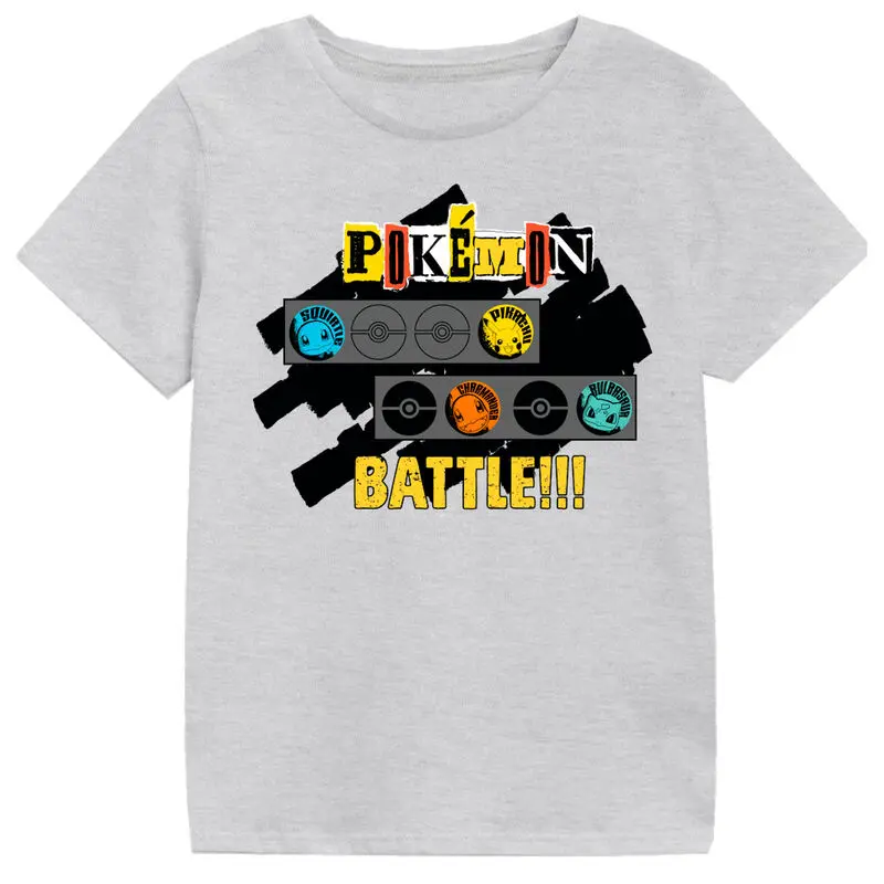 Pokemon Battle Kinder T-shirt Produktfoto