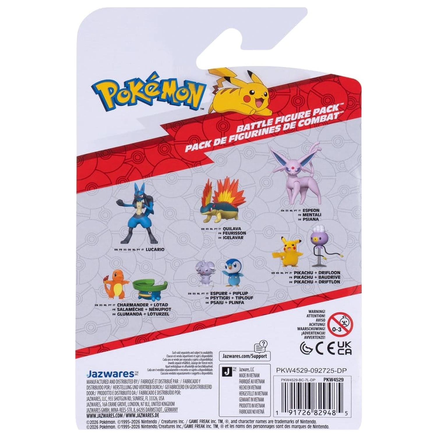Pokémon Battle Figur 2er-Pack Lotad & Charmander Produktfoto