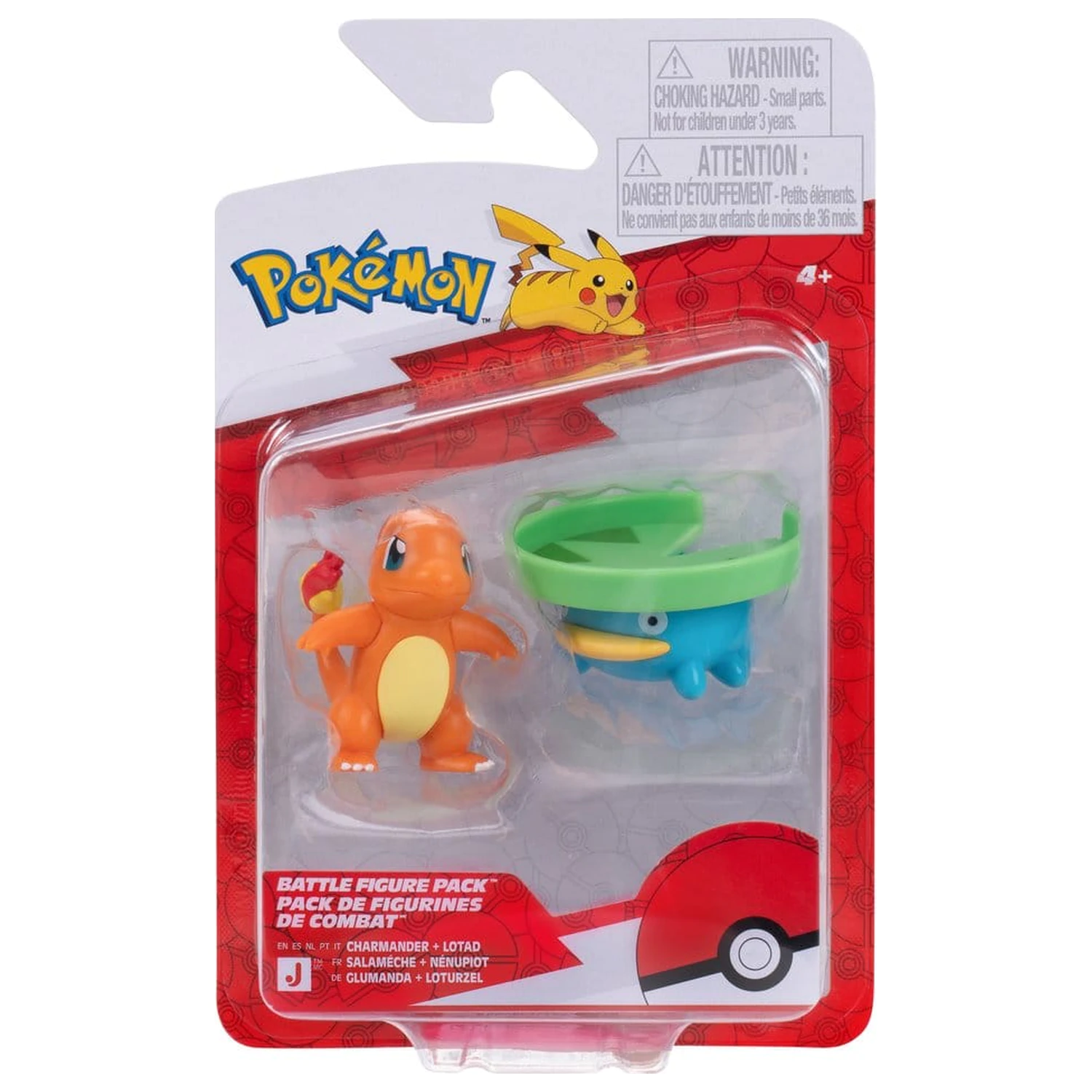 Pokémon Battle Figur 2er-Pack Lotad & Charmander Produktfoto