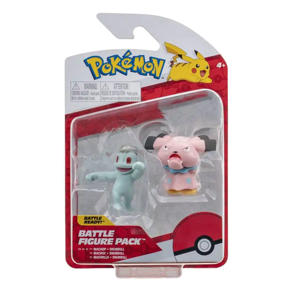 Pokémon Battle Figure Set Figuren 2er-Pack Machollo, Snubbull Produktfoto