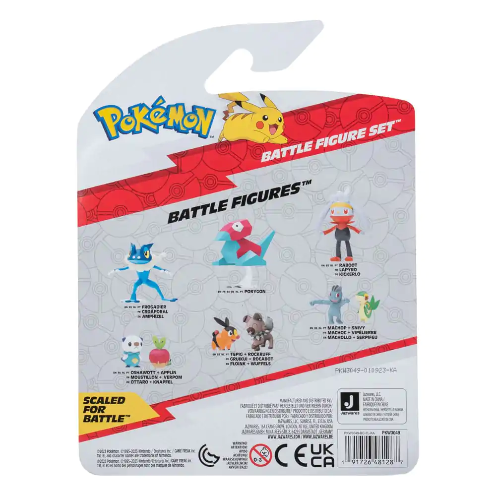 Pokémon Battle Figure Set Figuren 3er-Pack Pikachu #2, Seeper, Bisaknosp 5 cm Produktfoto