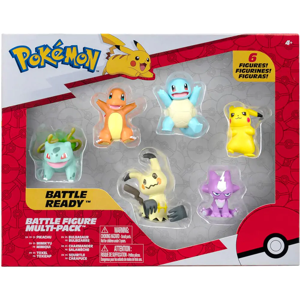Pokemon Battle Ready 6-er Pack Figuren Produktfoto