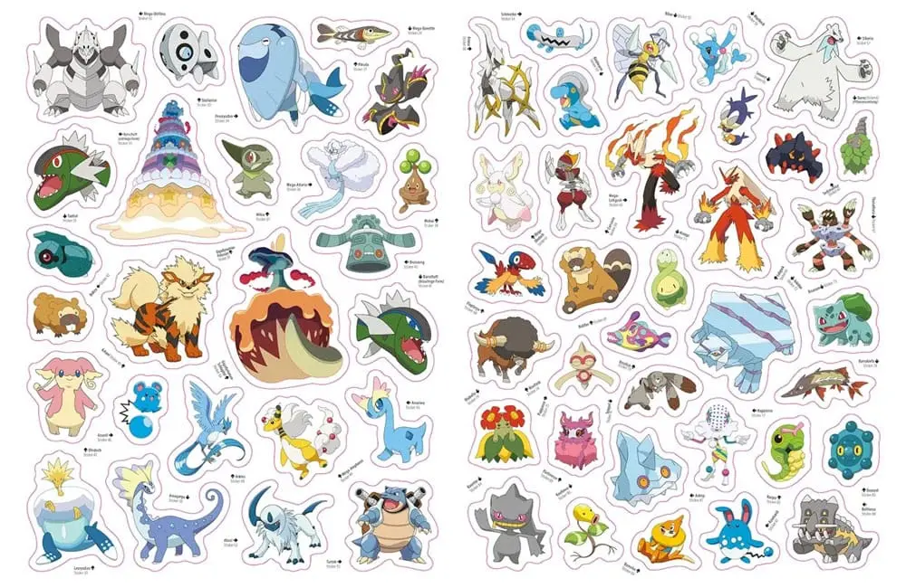 Pokémon Buch Das große Stickerbuch mit allen Regionen von Kanto bis Galar Produktfoto
